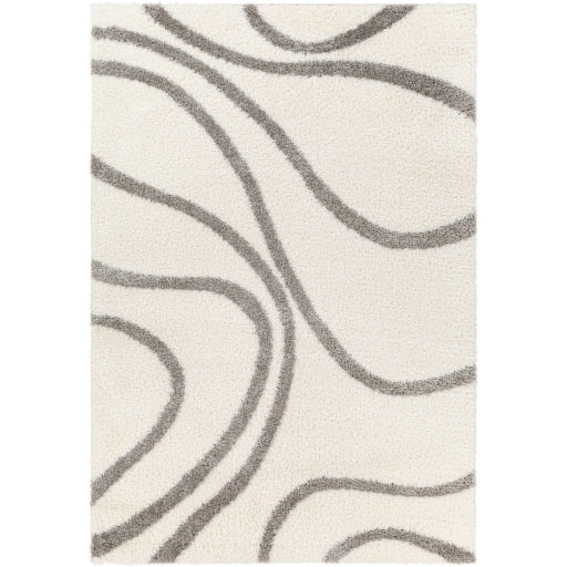 Surya Cloudy Shag CDG-2300 Off-White Modern Machinemade Rug