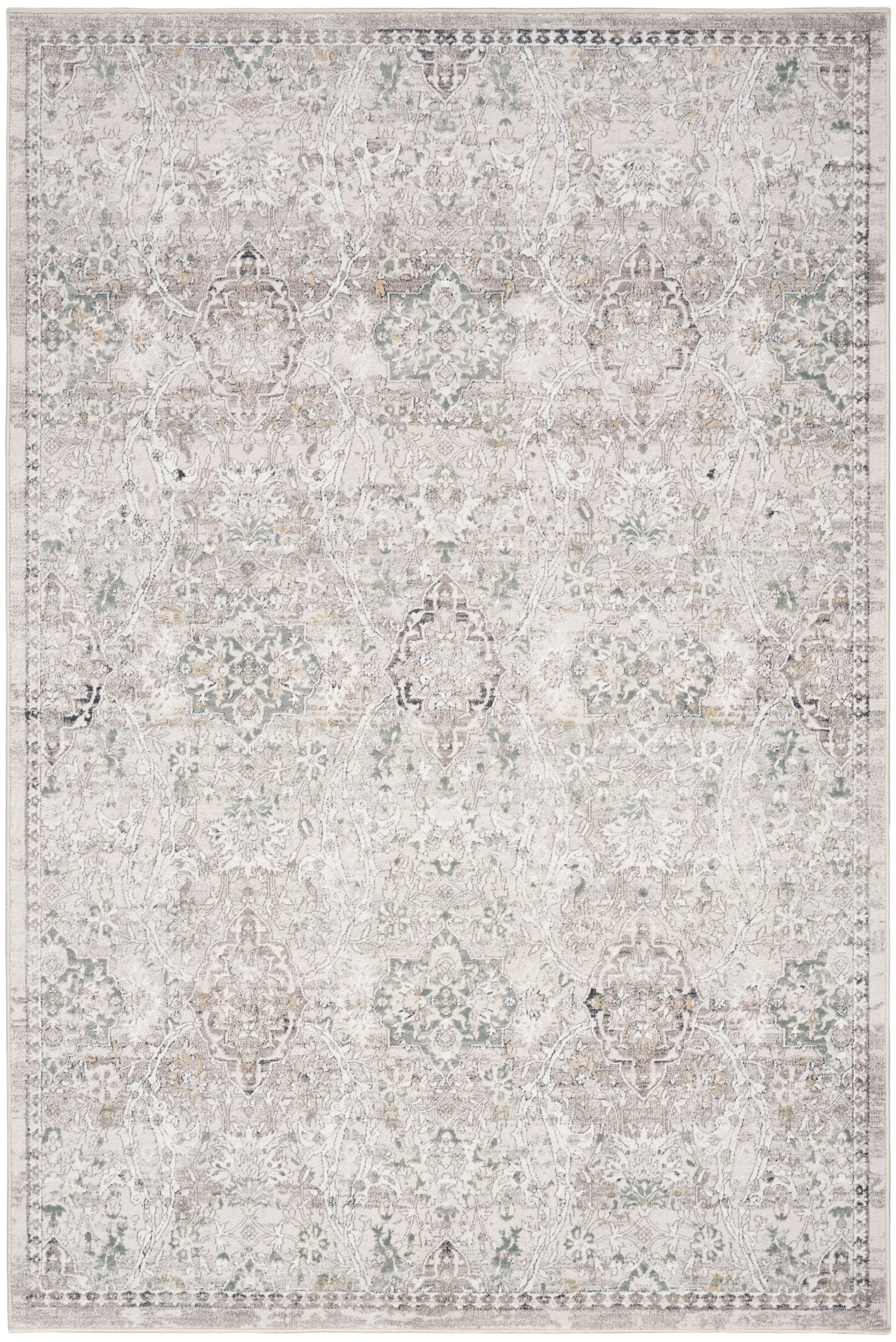 Nourison Home Distinctive  Cream Grey  Traditional