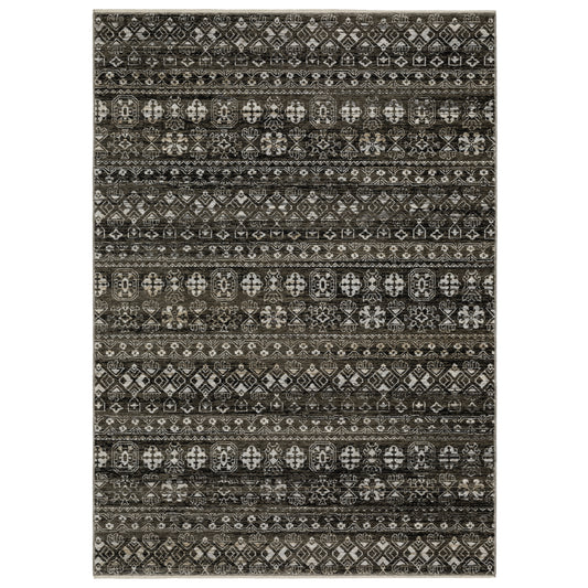 Oriental Weavers Chamberlain CH07C Black Casual Machine-Print Rug