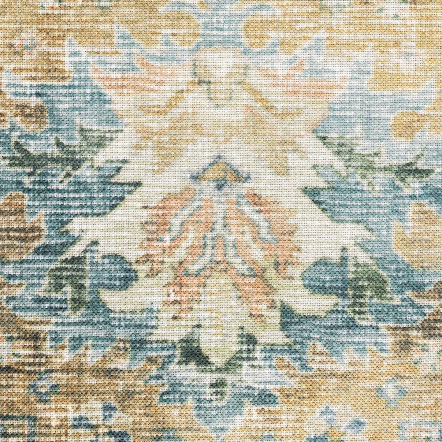 Oriental Weavers Charleston CHA02 Blue Washable Power-Loomed Rug