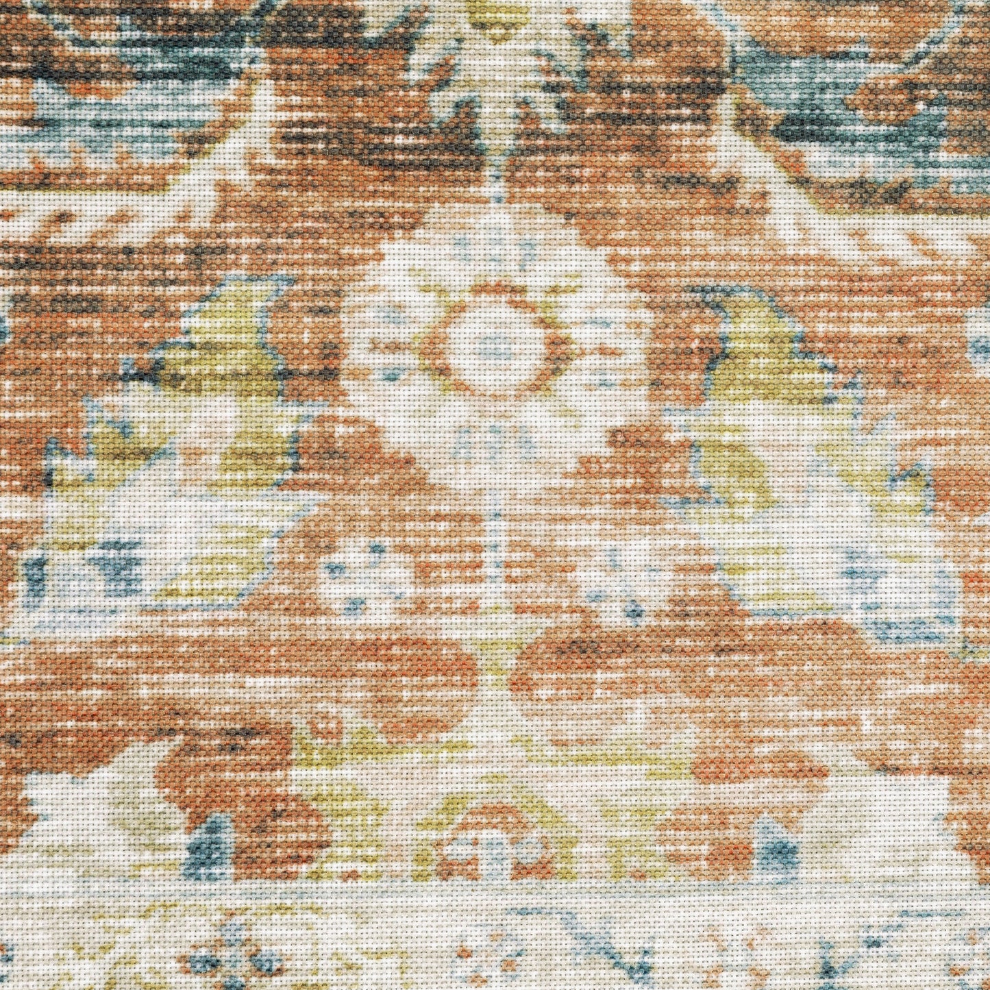 Oriental Weavers Charleston CHA04 Rust Washable Power-Loomed Rug