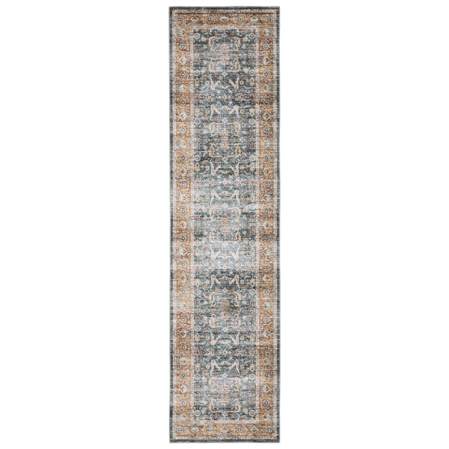 Oriental Weavers Charleston CHA06 Blue Washable Power-Loomed Rug