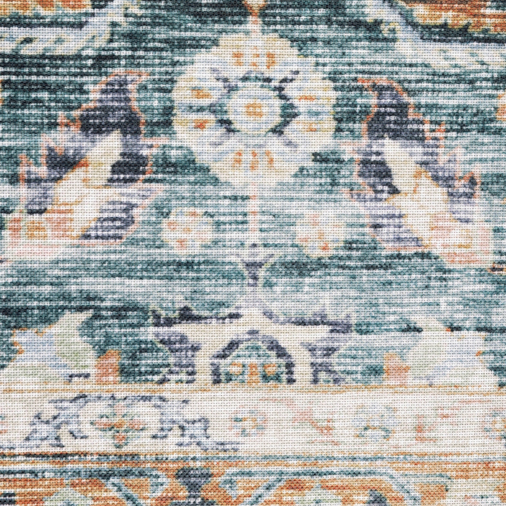 Oriental Weavers Charleston CHA06 Blue Washable Power-Loomed Rug