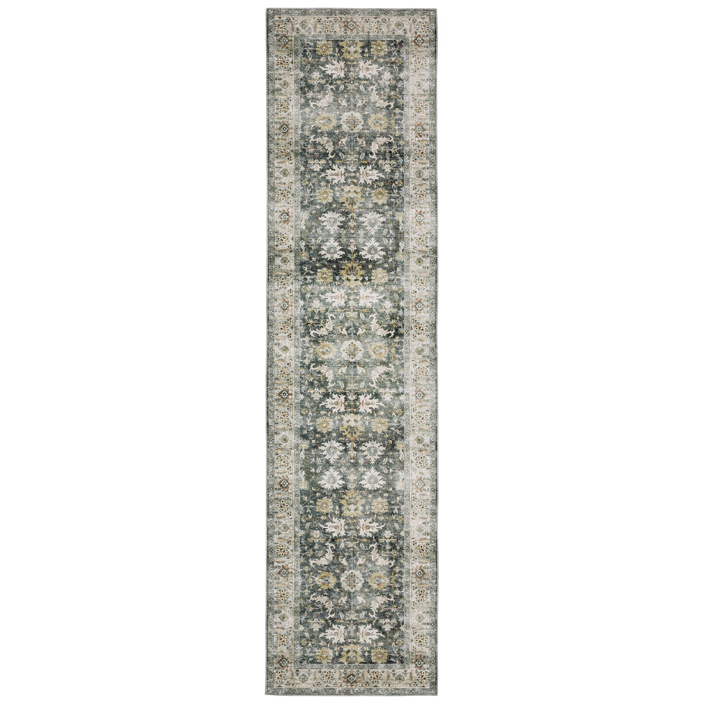 Oriental Weavers Charleston CHA09 Charcoal Washable Power-Loomed Rug