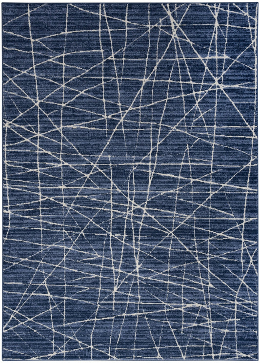 Calvin Klein Ck023 Balance BLN02 Blue Ivory Contemporary Machinemade Rug - Rugs - Calvin Klein - Atlanta Designer Rugs