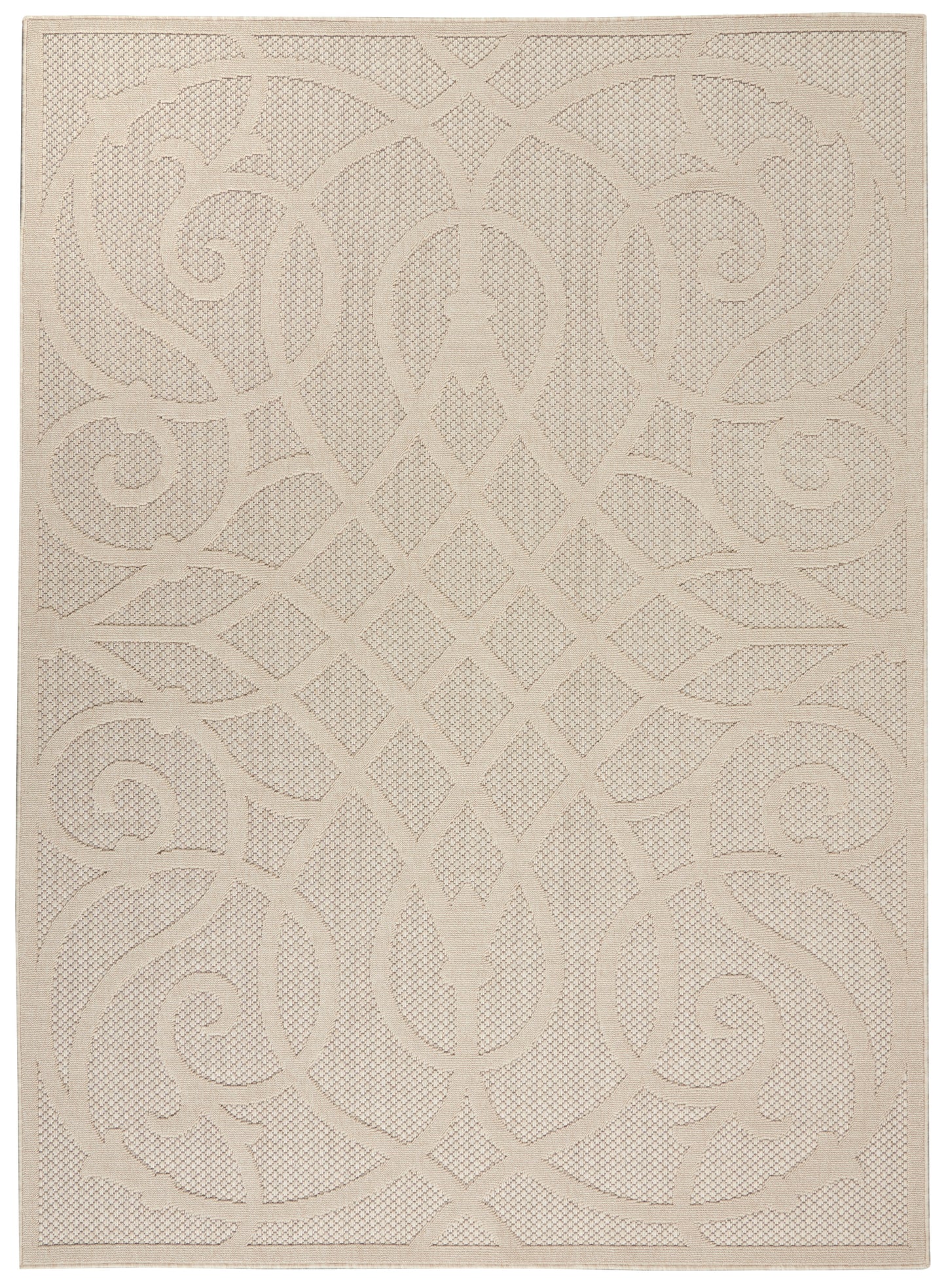 Nourison Home Cozumel CZM04 Cream Contemporary Power-Loomed Rug