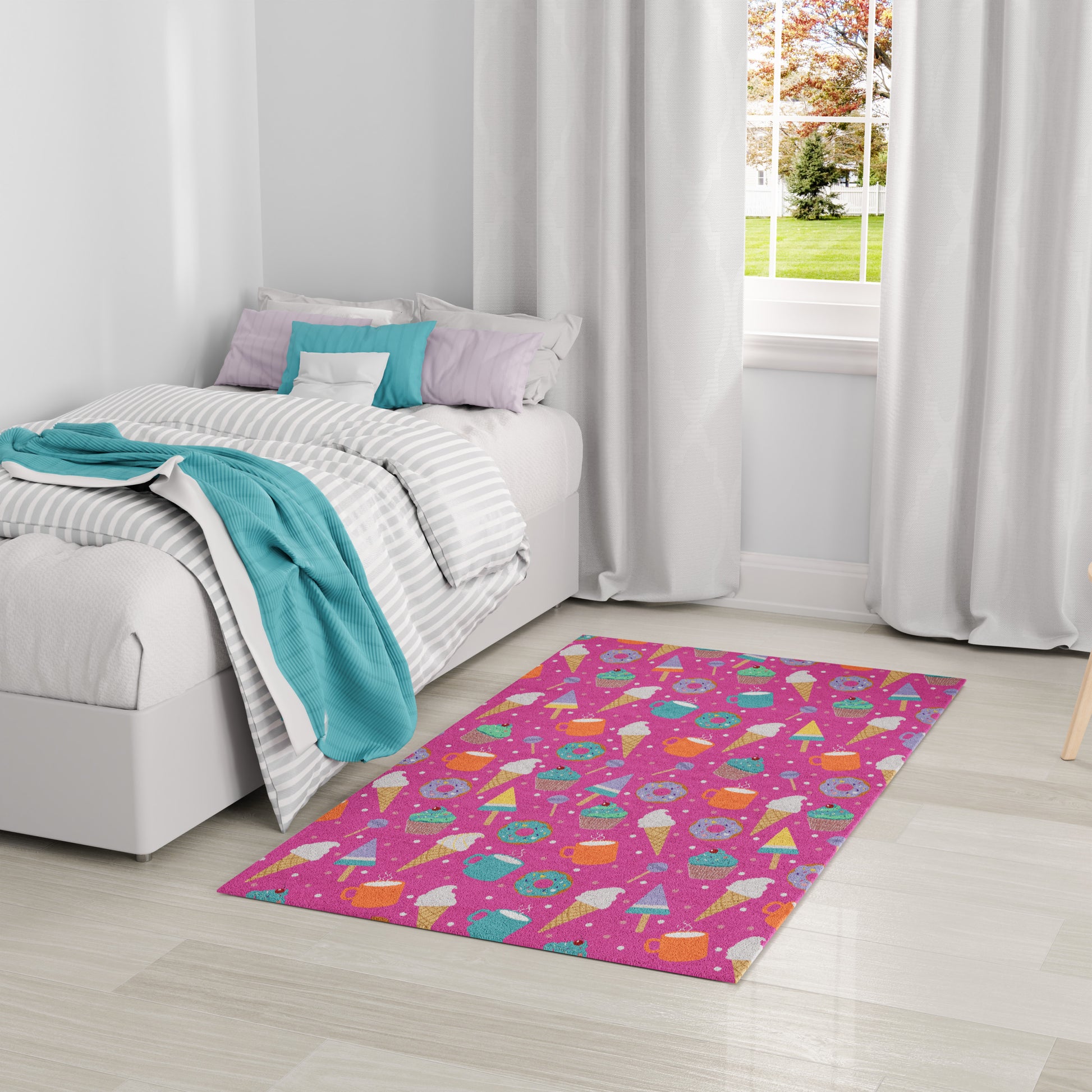 Nourison Home Imagination  Pink Multicolor  Contemporary