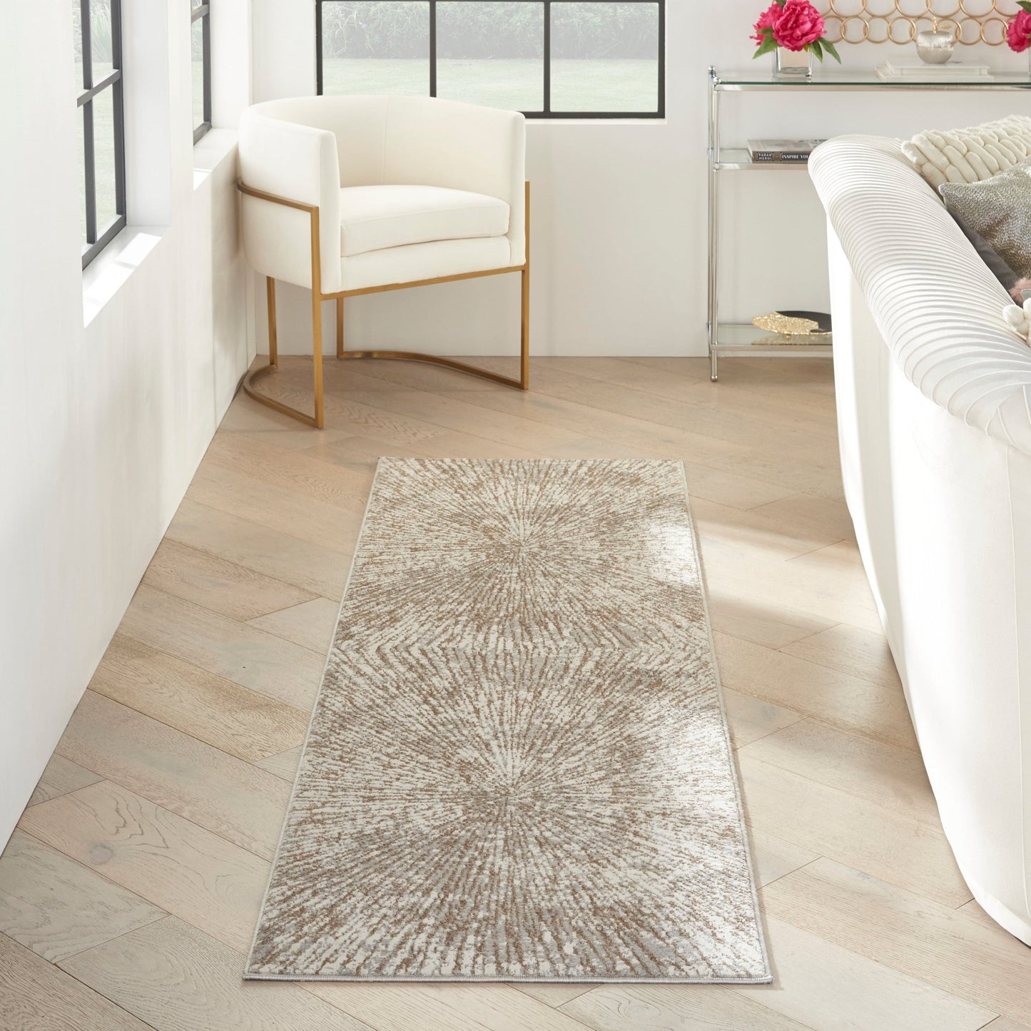 Inspire Me! Home Décor Metallic MTL01 Grey Mocha Contemporary Machinemade Rug - Rugs - Inspire Me! Home Décor - Atlanta Designer Rugs