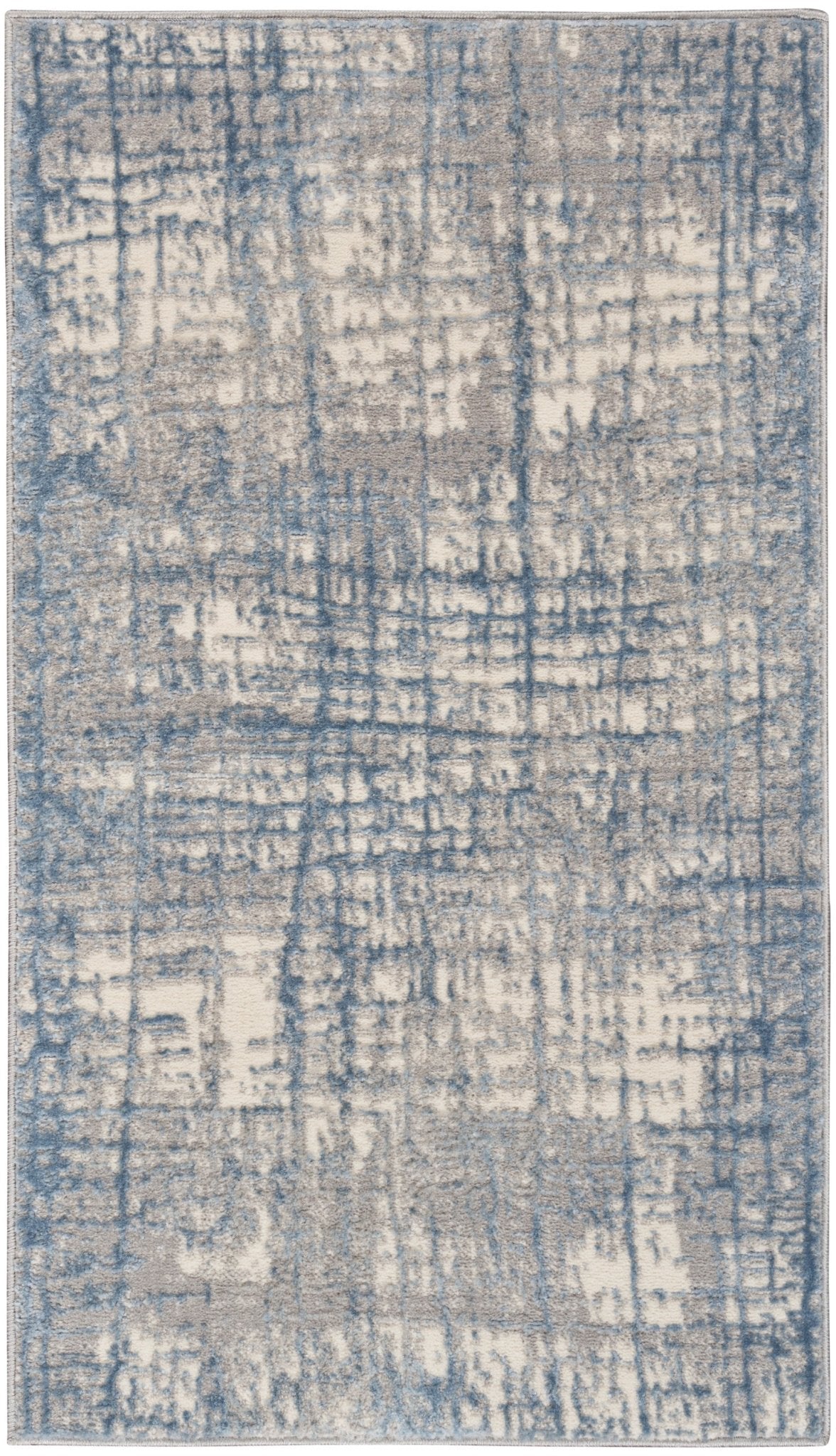 Calvin Klein Ck950 Rush CK950 Ivory Blue Contemporary Machinemade Rug - Rugs - Calvin Klein - Atlanta Designer Rugs