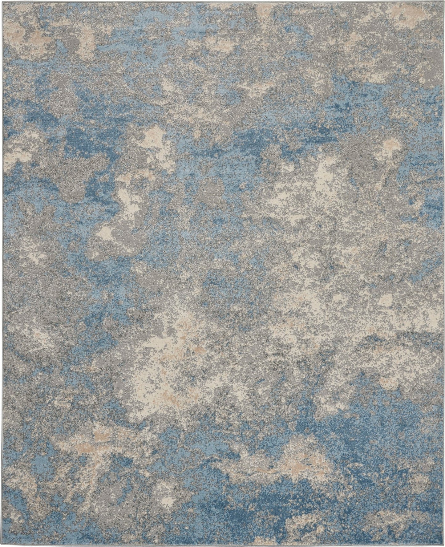 Inspire Me! Home Décor Joli IMHR1 Ivory Blue Contemporary Machinemade Rug - Rugs - Inspire Me! Home Décor - Atlanta Designer Rugs