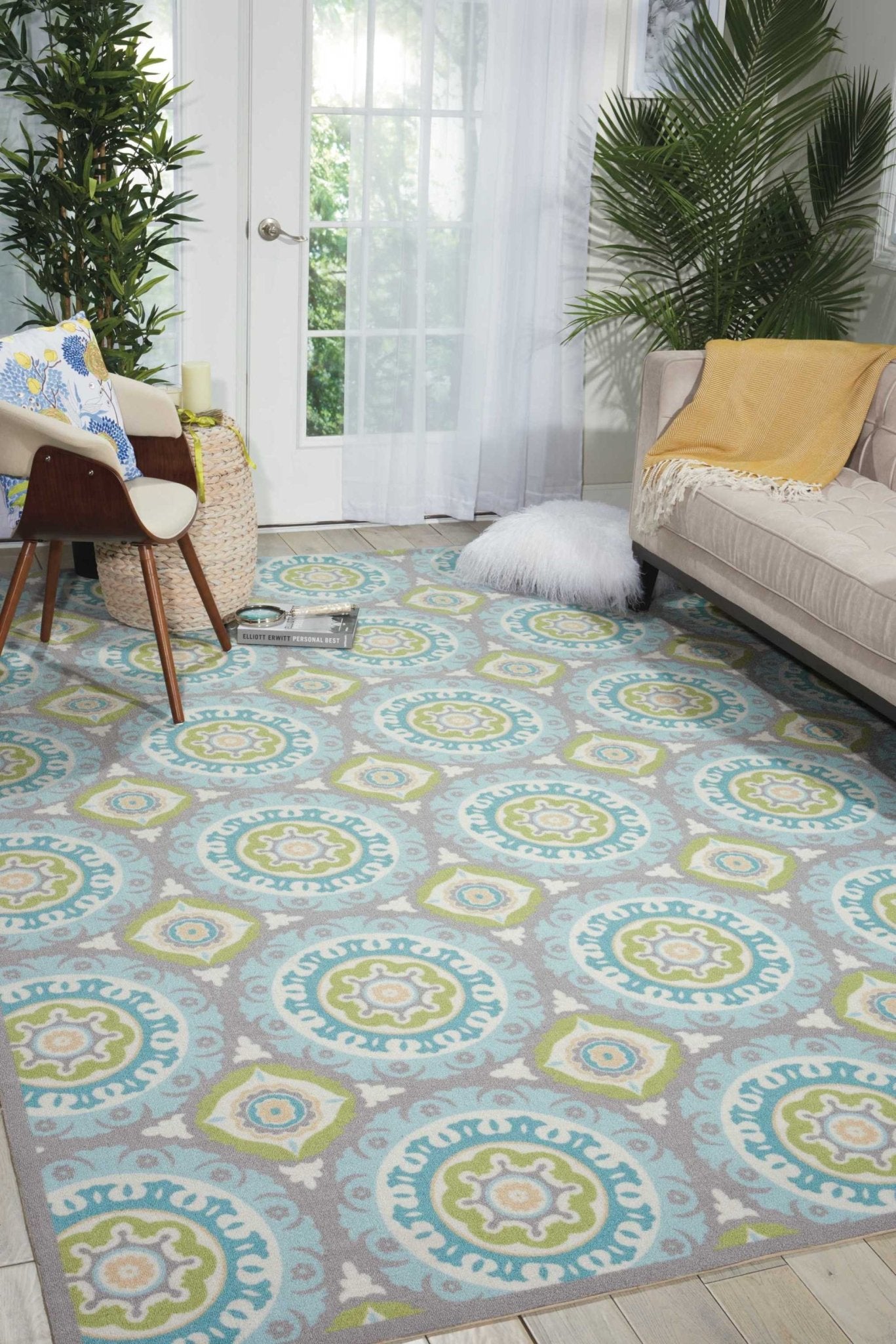 Waverly Sun N Shade SND16 Jade Contemporary Machinemade Rug - Rugs - Waverly - Atlanta Designer Rugs