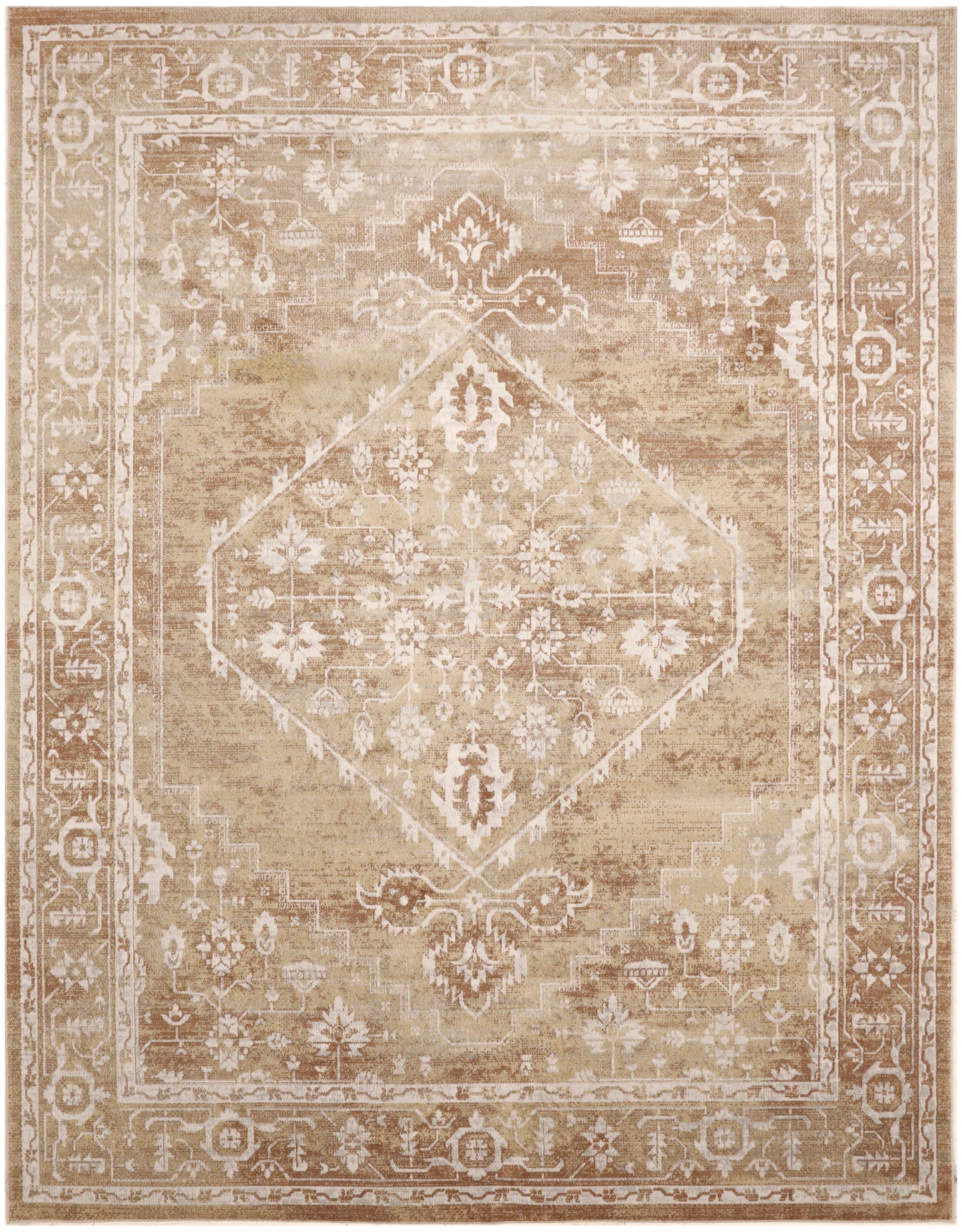 Nourison Home Astra Machine Washable ASW11 Rust Multicolor Traditional Power-Loomed Rug