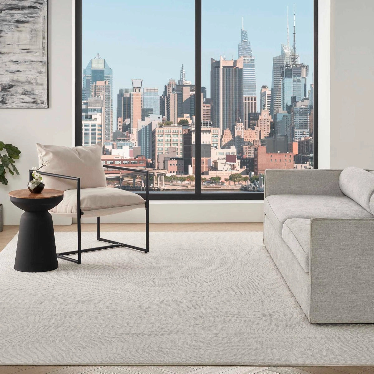 DKNY Central Park West Ivory   Rug