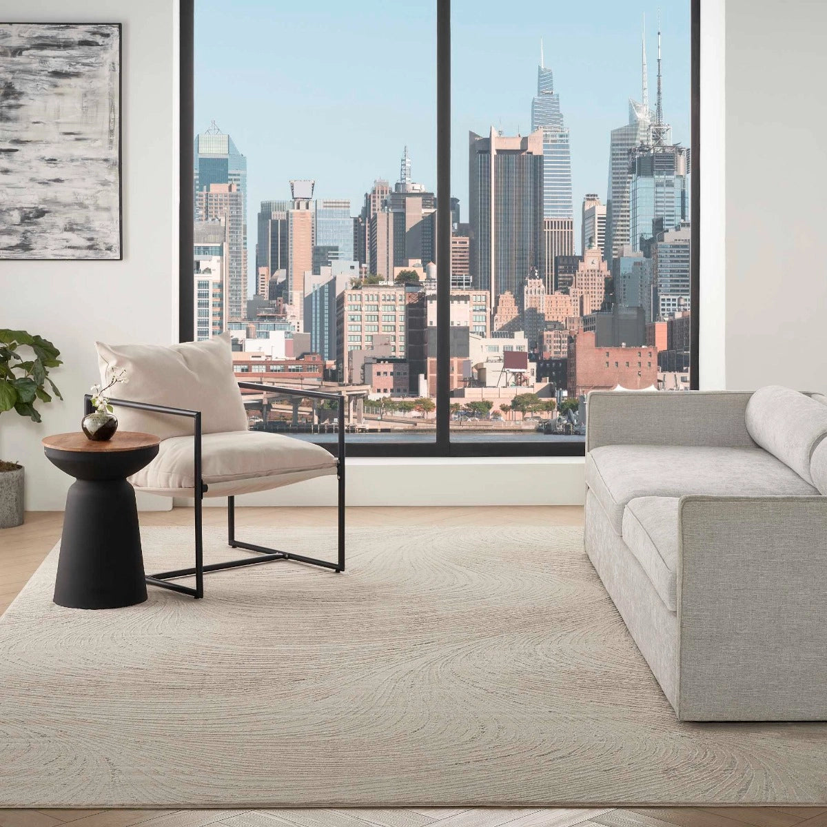 DKNY Central Park West Beige   Rug