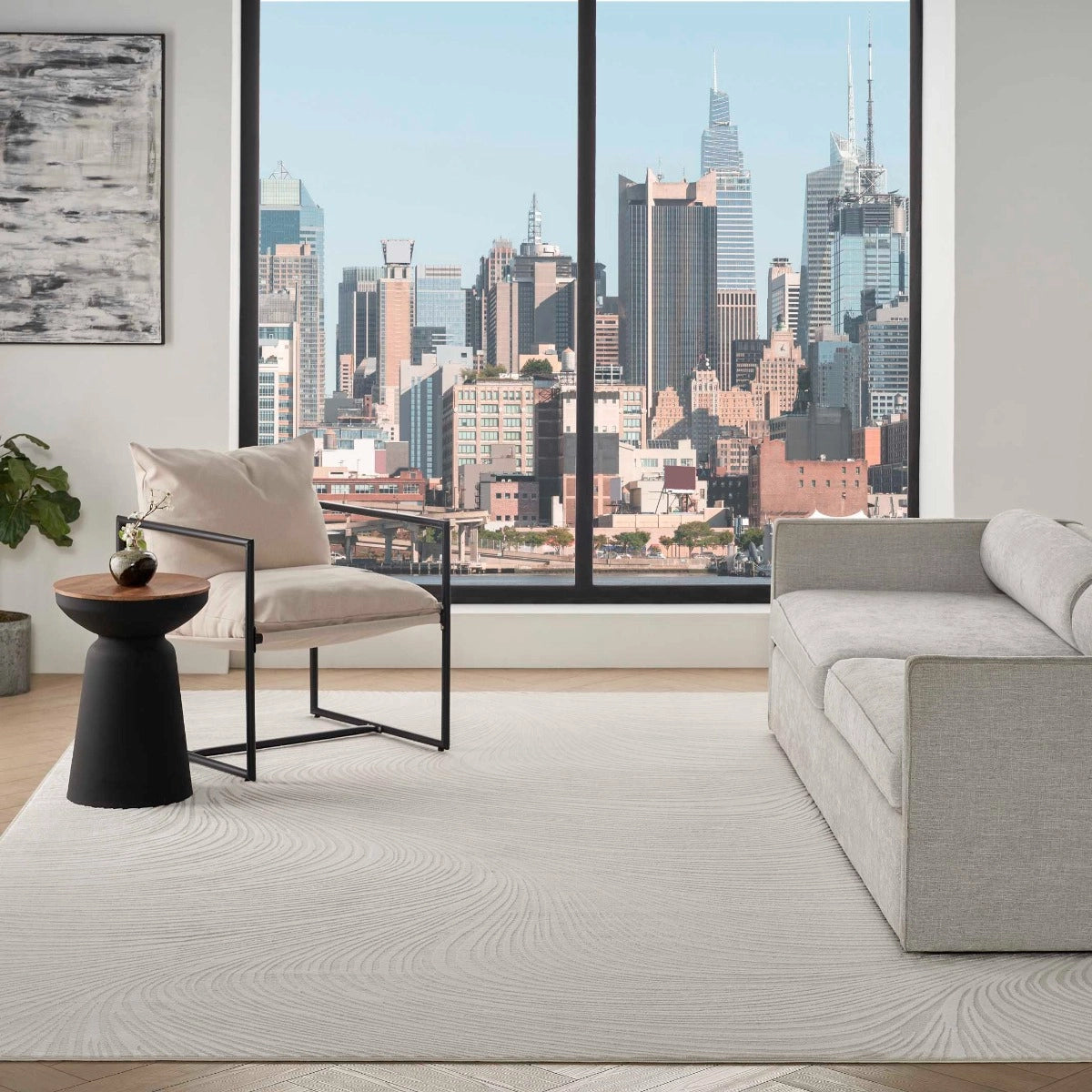 DKNY Central Park West Ivory   Rug