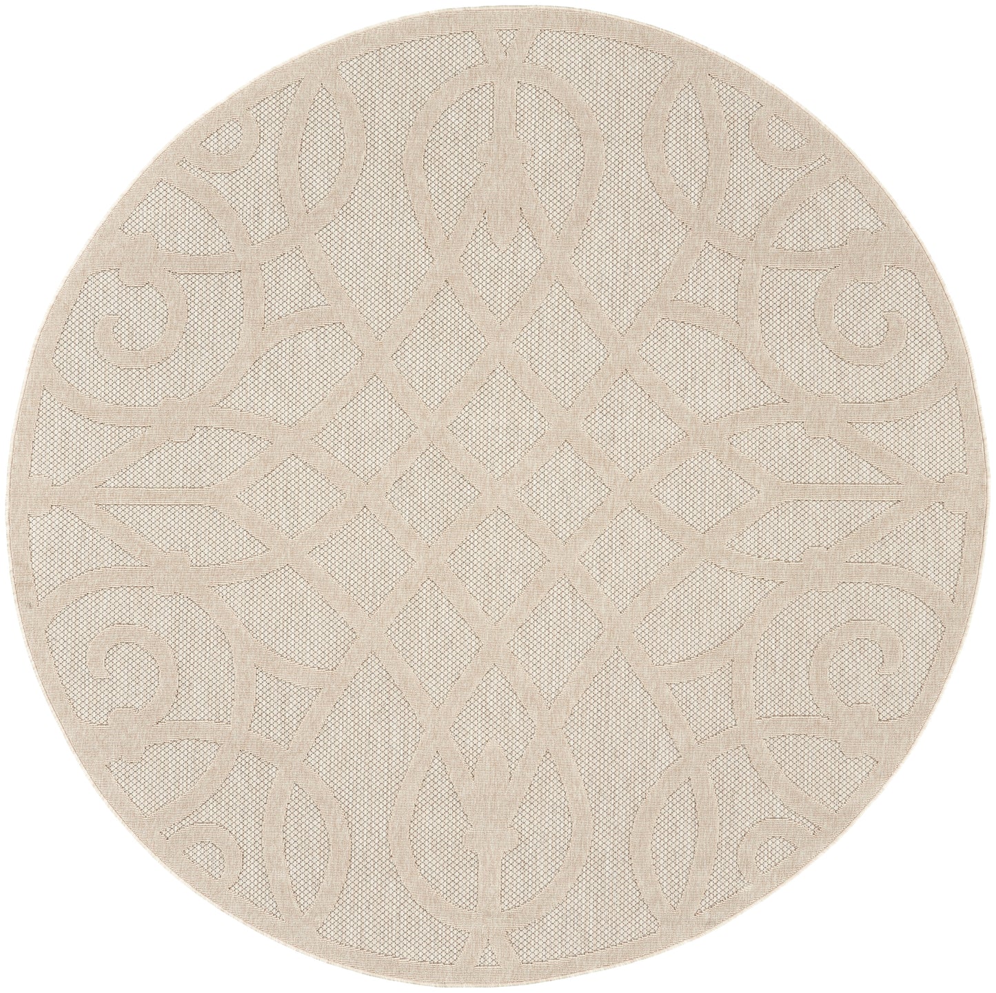 Nourison Home Cozumel CZM04 Cream Contemporary Power-Loomed Rug