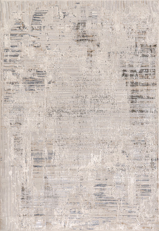 Dynamic Rugs Marina 8052 White Grey Modern Machine-Made Rug