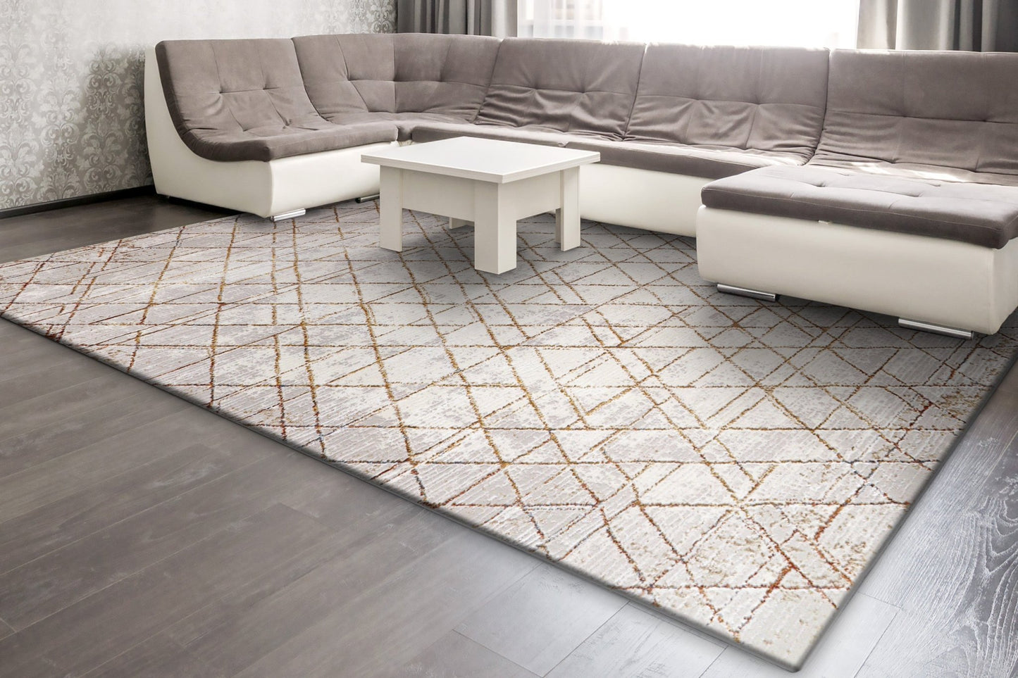 Dynamic Rugs Obsession 9531 Beige Cream Modern Machine - Made Rug - Rugs - Dynamic Rugs - Atlanta Designer Rugs