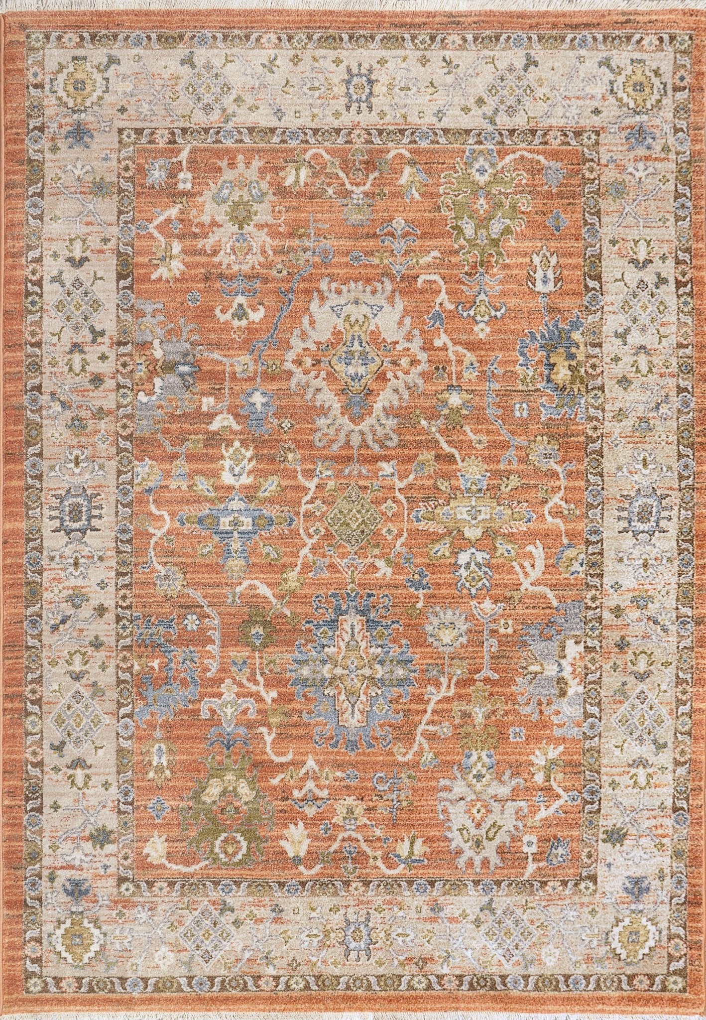 Dynamic Rugs Juno 6885 Rust Ivory Multi Traditional Machine - Made Rug - Rugs - Dynamic Rugs - Atlanta Designer Rugs