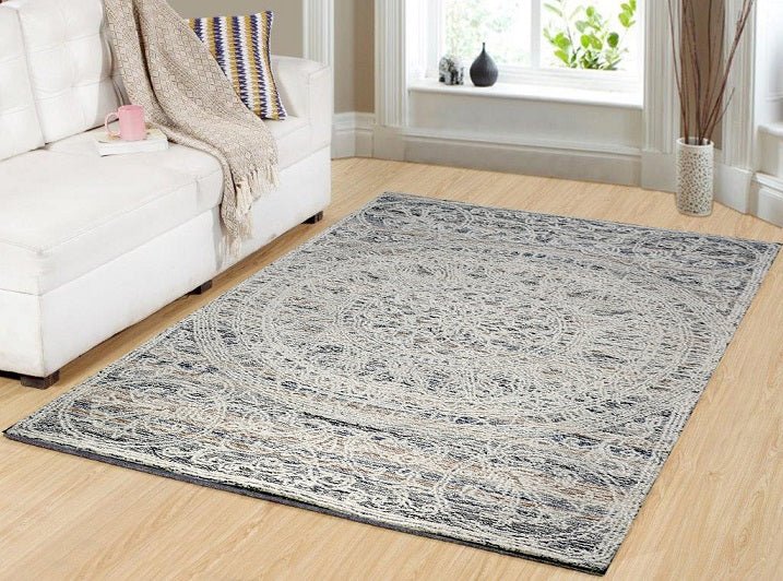 Dynamic Rugs Darcy 1126 Ivory Blue Gold Traditional Handmade Rug - Rugs - Dynamic Rugs - Atlanta Designer Rugs