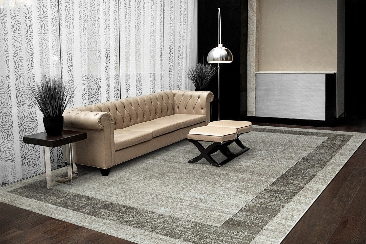 Dynamic Rugs Zahara 4413 Grey Charcoal Modern Machine - Made Rug - Rugs - Dynamic Rugs - Atlanta Designer Rugs