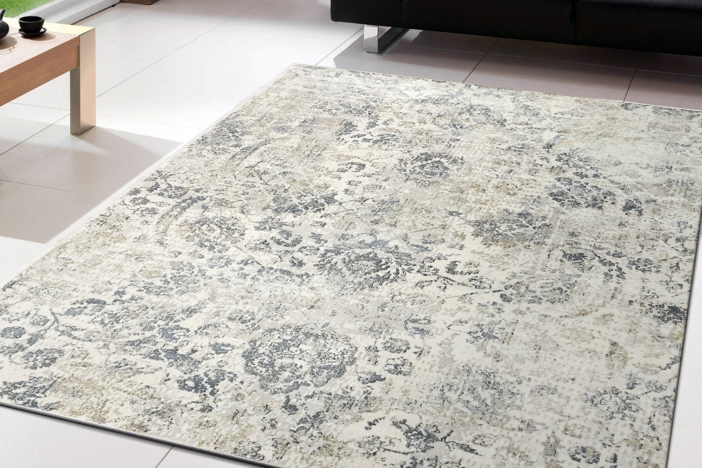 Dynamic Rugs Castilla 3532 Cream Grey Modern Machine - Made Rug - Rugs - Dynamic Rugs - Atlanta Designer Rugs