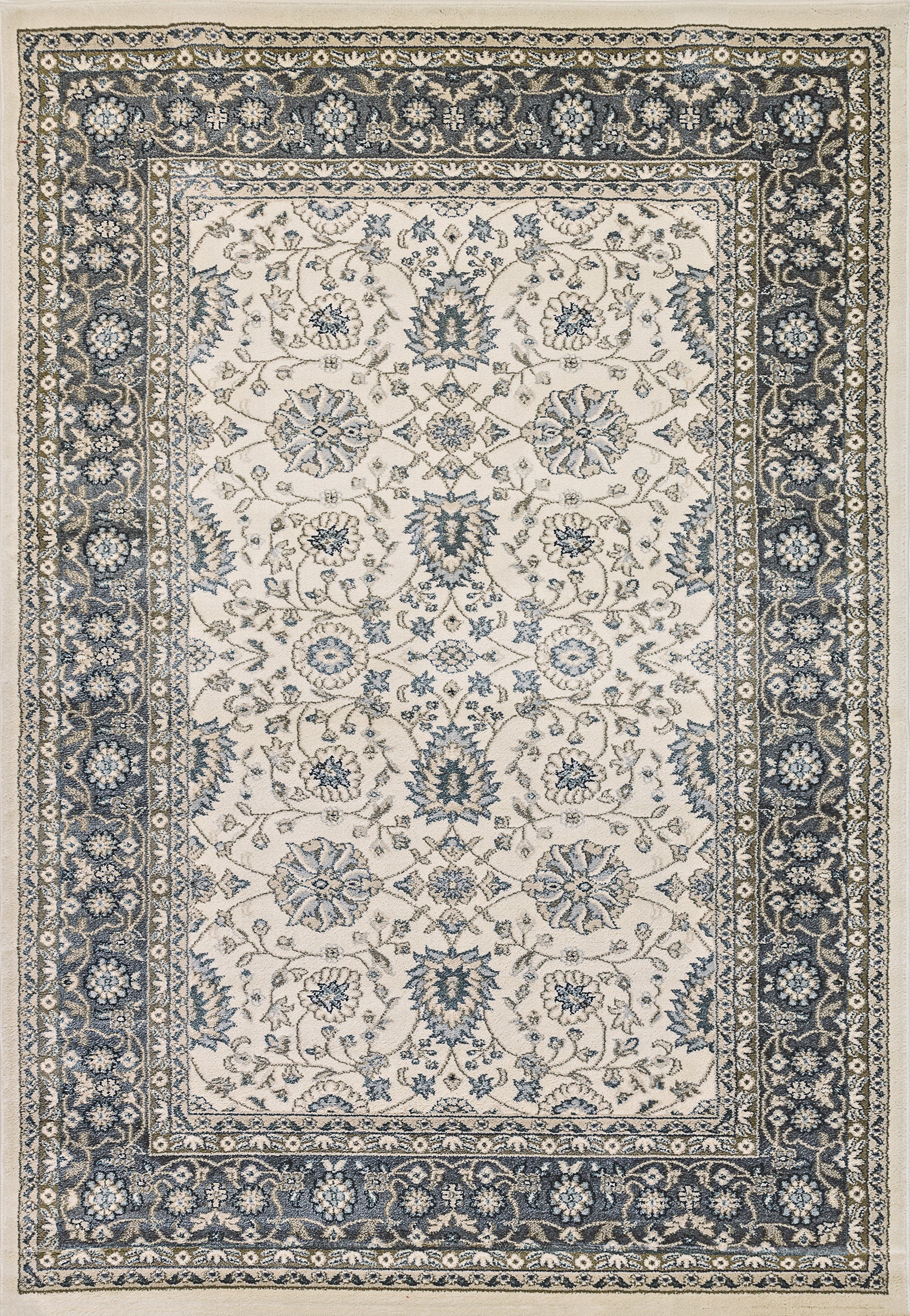 Dynamic Rugs Yazd 2803 Ivory Grey Traditional Machine-Made Rug