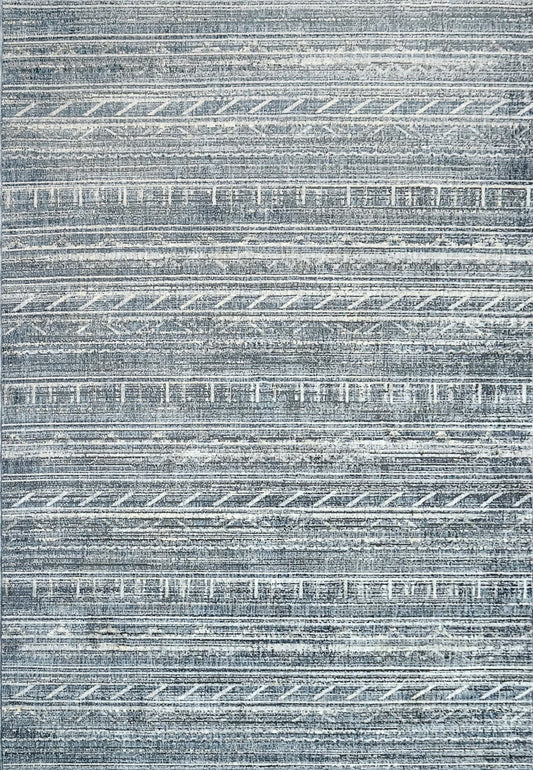 Dynamic Rugs Savoy 3579 Denim Grey Cream Contemporary Machine - Made Rug - Rugs - Dynamic Rugs - Atlanta Designer Rugs