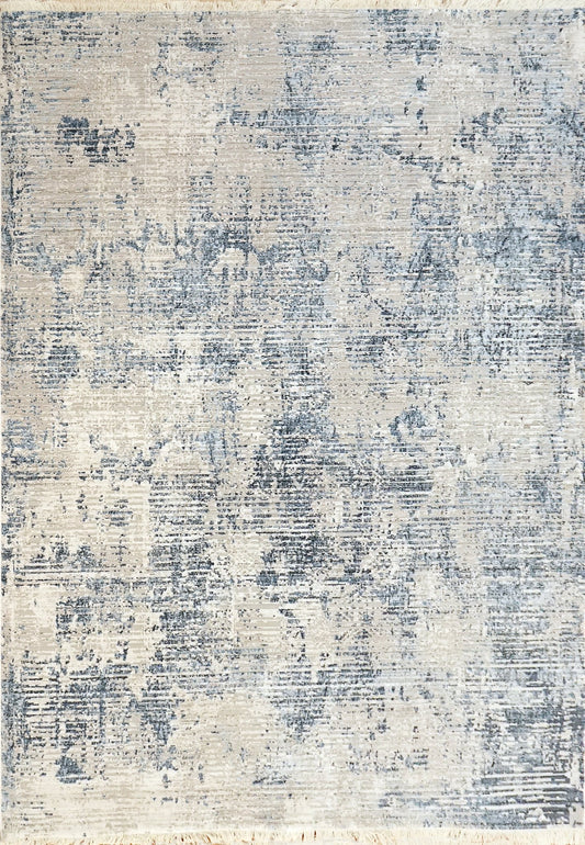 Dynamic Rugs Mood 8451 Ivory Blue Grey Modern Machine - Made Rug - Rugs - Dynamic Rugs - Atlanta Designer Rugs