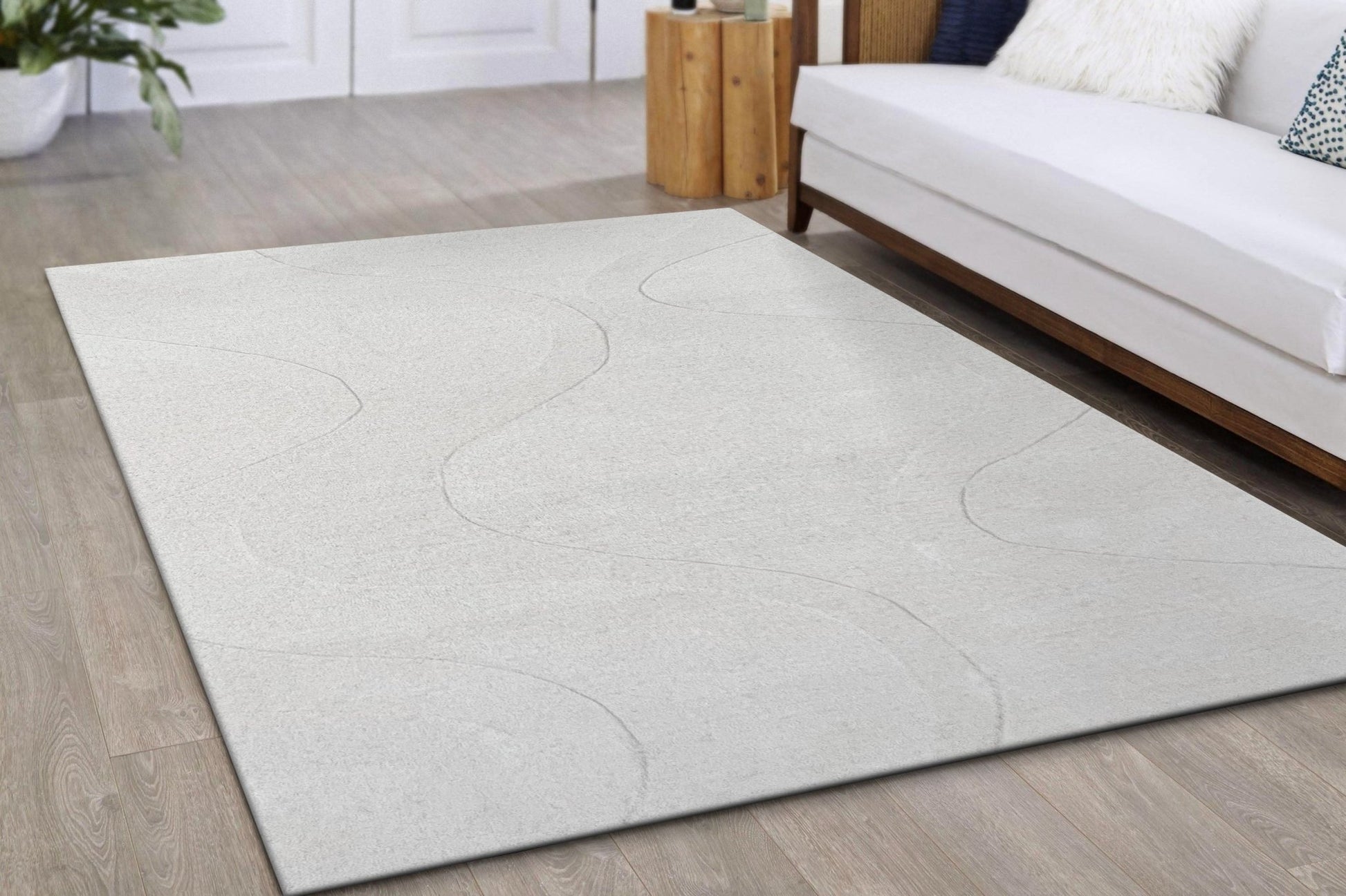 Dynamic Rugs Aria 8550 Ivory Modern Handmade Rug - Rugs - Dynamic Rugs - Atlanta Designer Rugs