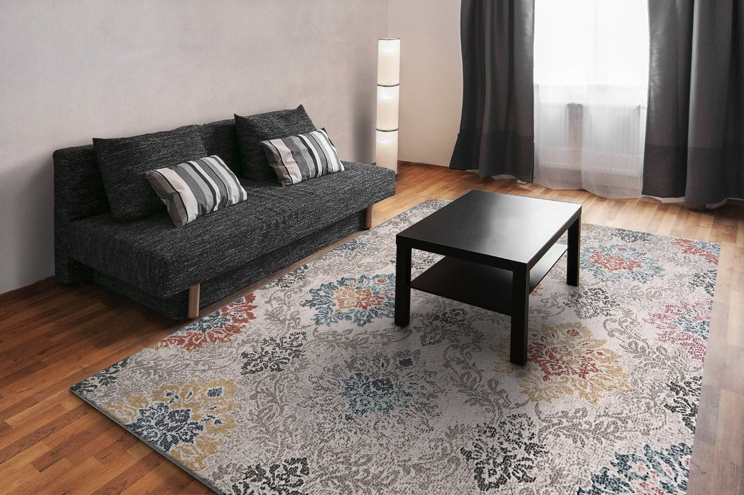 Dynamic Rugs Soma 6198 Ivory Grey Multi Transitional Machine - Made Rug - Rugs - Dynamic Rugs - Atlanta Designer Rugs