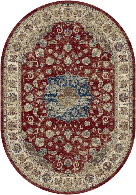 Dynamic Rugs Ancient Garden 57559 Red Ivory Traditional Machine - Made Rug - Rugs - Dynamic Rugs - Atlanta Designer Rugs