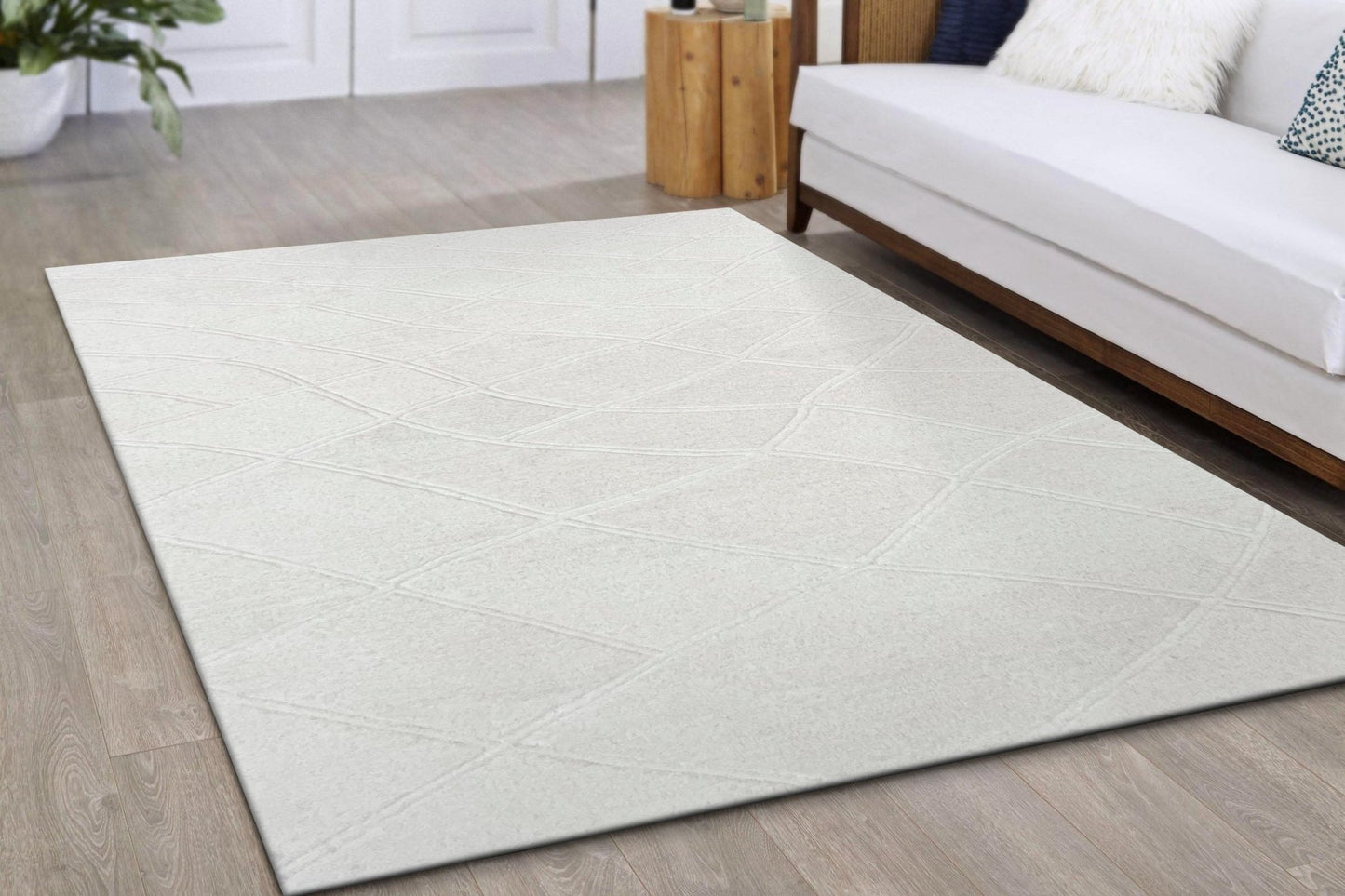 Dynamic Rugs Aria 8552 Ivory Modern Handmade Rug - Rugs - Dynamic Rugs - Atlanta Designer Rugs