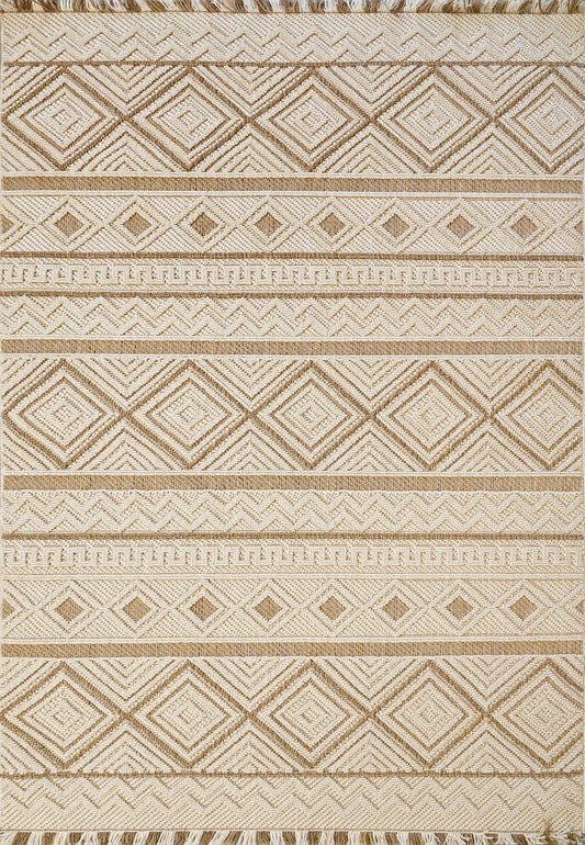 Dynamic Rugs Seville 3612 Beige  Modern Machine-Made Rug