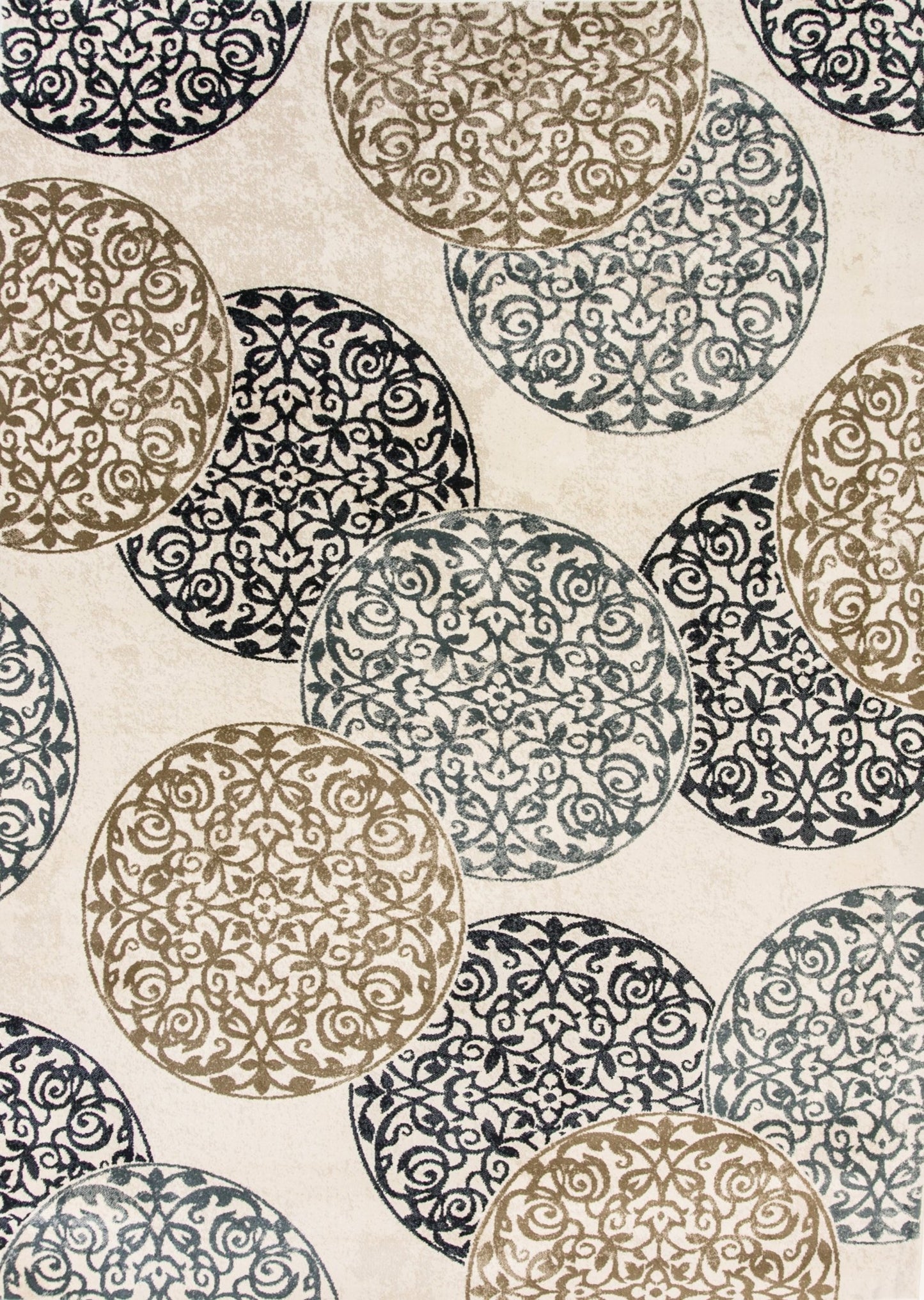 Dynamic Rugs Melody 985014 Ivory Transitional Machine - Made Rug - Rugs - Dynamic Rugs - Atlanta Designer Rugs