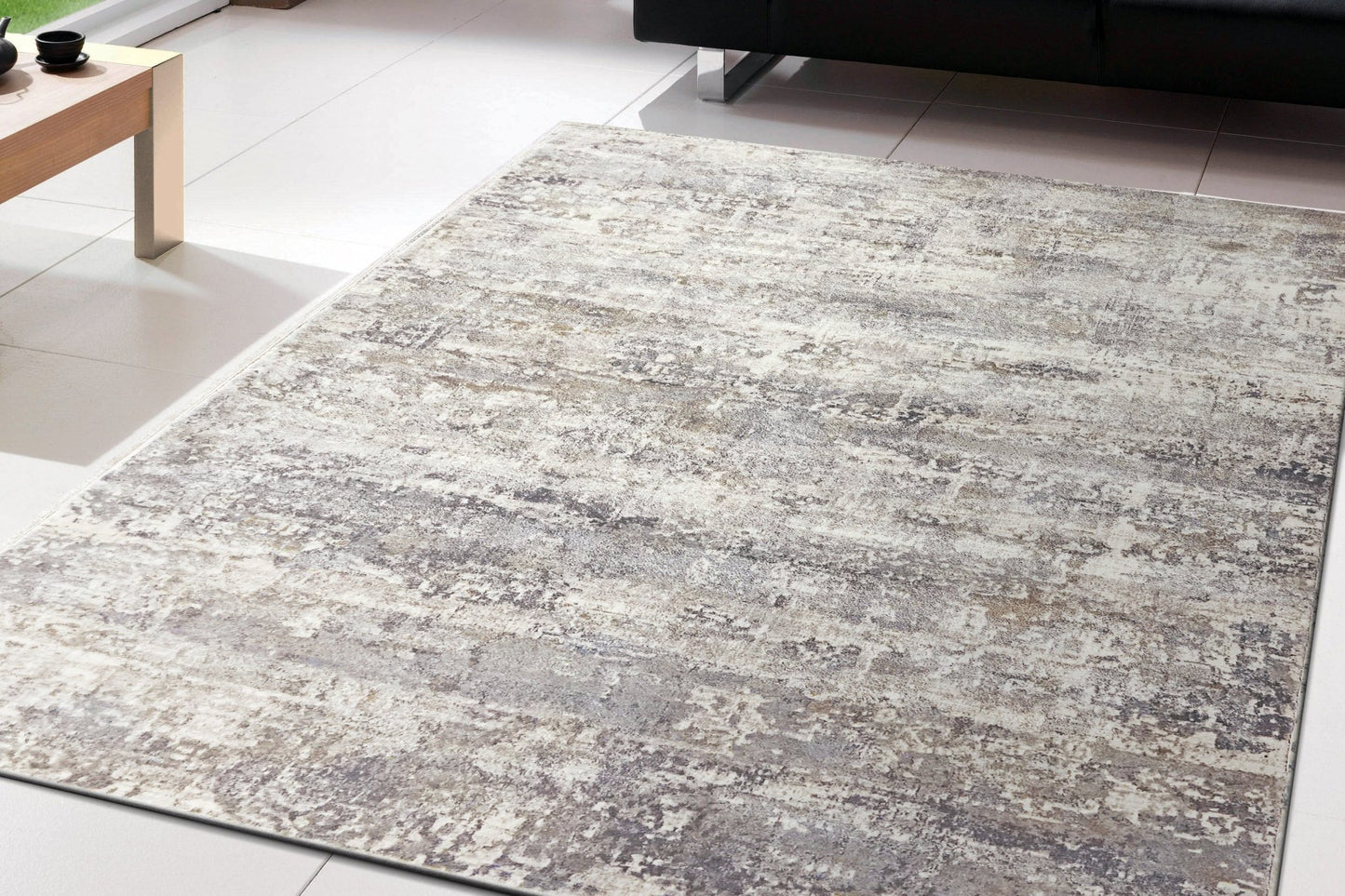 Dynamic Rugs Castilla 3533 Cream Grey Modern Machine - Made Rug - Rugs - Dynamic Rugs - Atlanta Designer Rugs