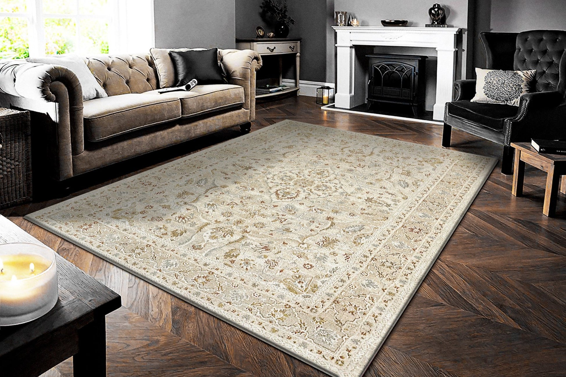 Dynamic Rugs Annalise 7605 Beige Cream Traditional Machine - Made Rug - Rugs - Dynamic Rugs - Atlanta Designer Rugs