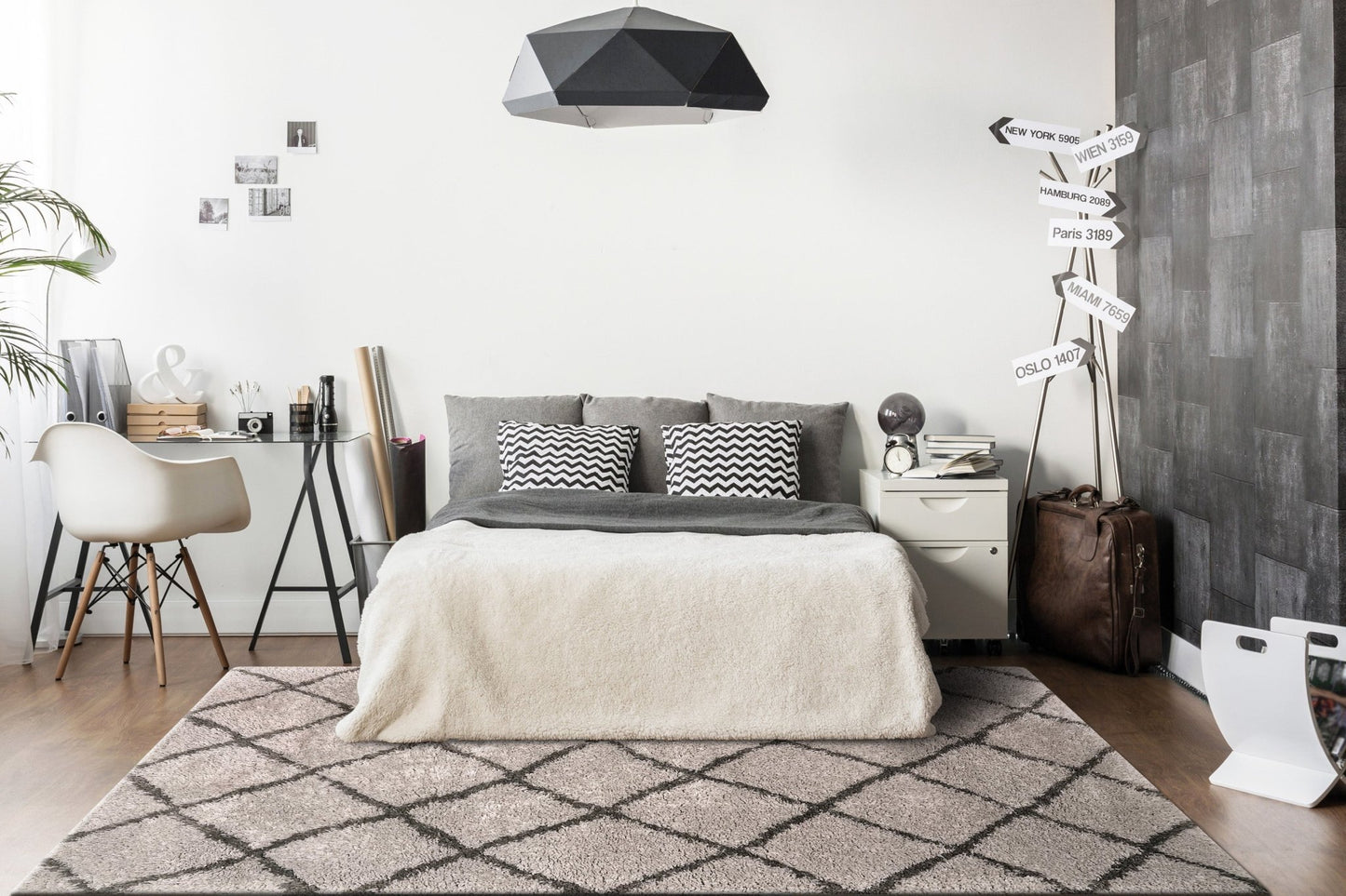 Dynamic Rugs Callie 4972 Grey Dark Grey Modern Machine - Made Rug - Rugs - Dynamic Rugs - Atlanta Designer Rugs