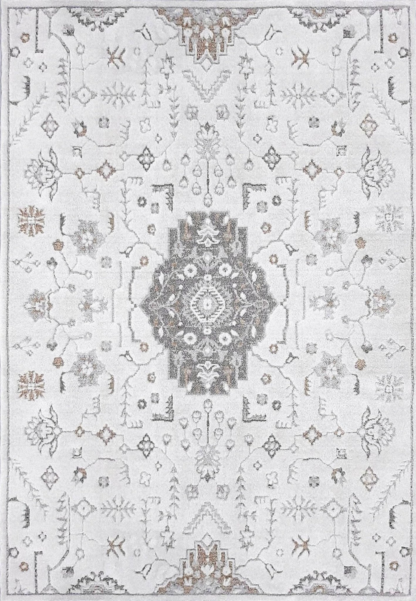 Dynamic Rugs Remix 6381 Cream Beige Grey Transitional Machine - Made Rug - Rugs - Dynamic Rugs - Atlanta Designer Rugs