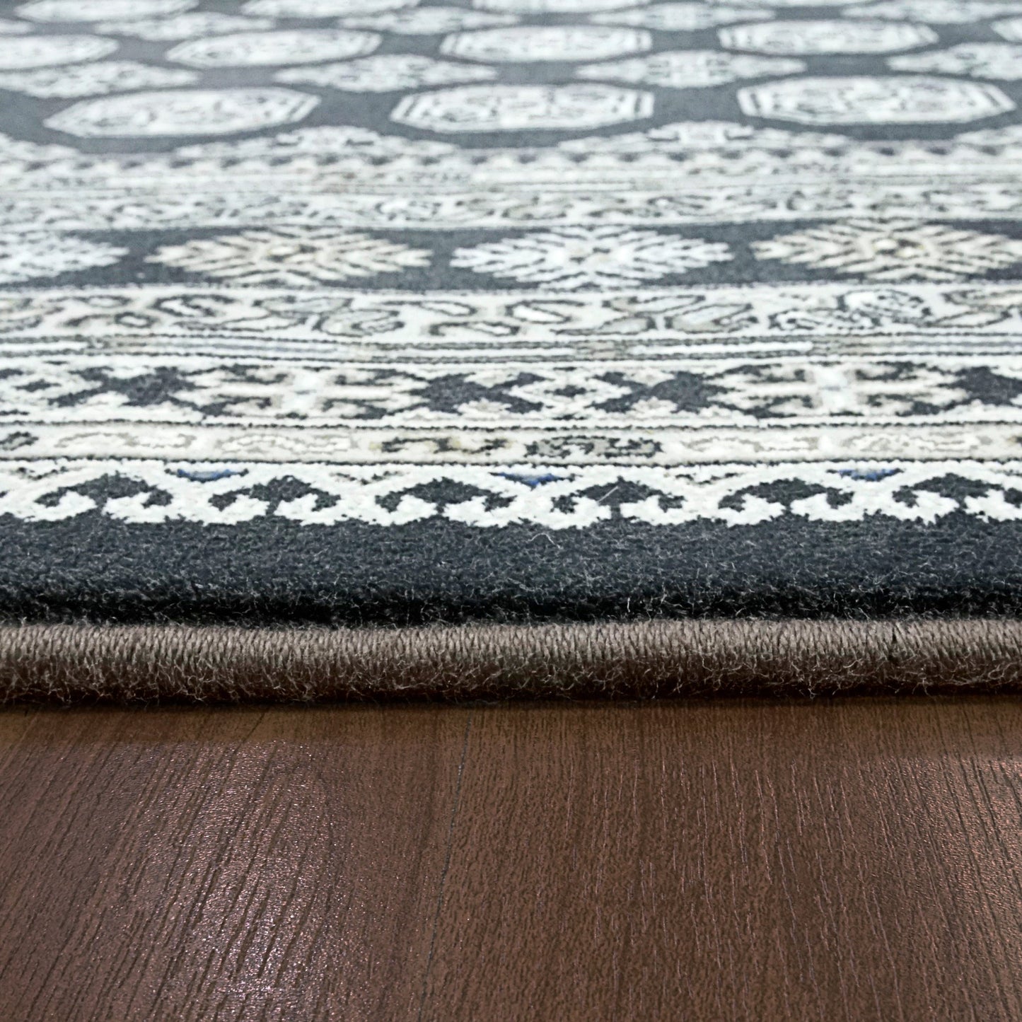 Dynamic Rugs Ancient Garden 57102 Charcoal Silver Traditional Machine - Made Rug - Rugs - Dynamic Rugs - Atlanta Designer Rugs