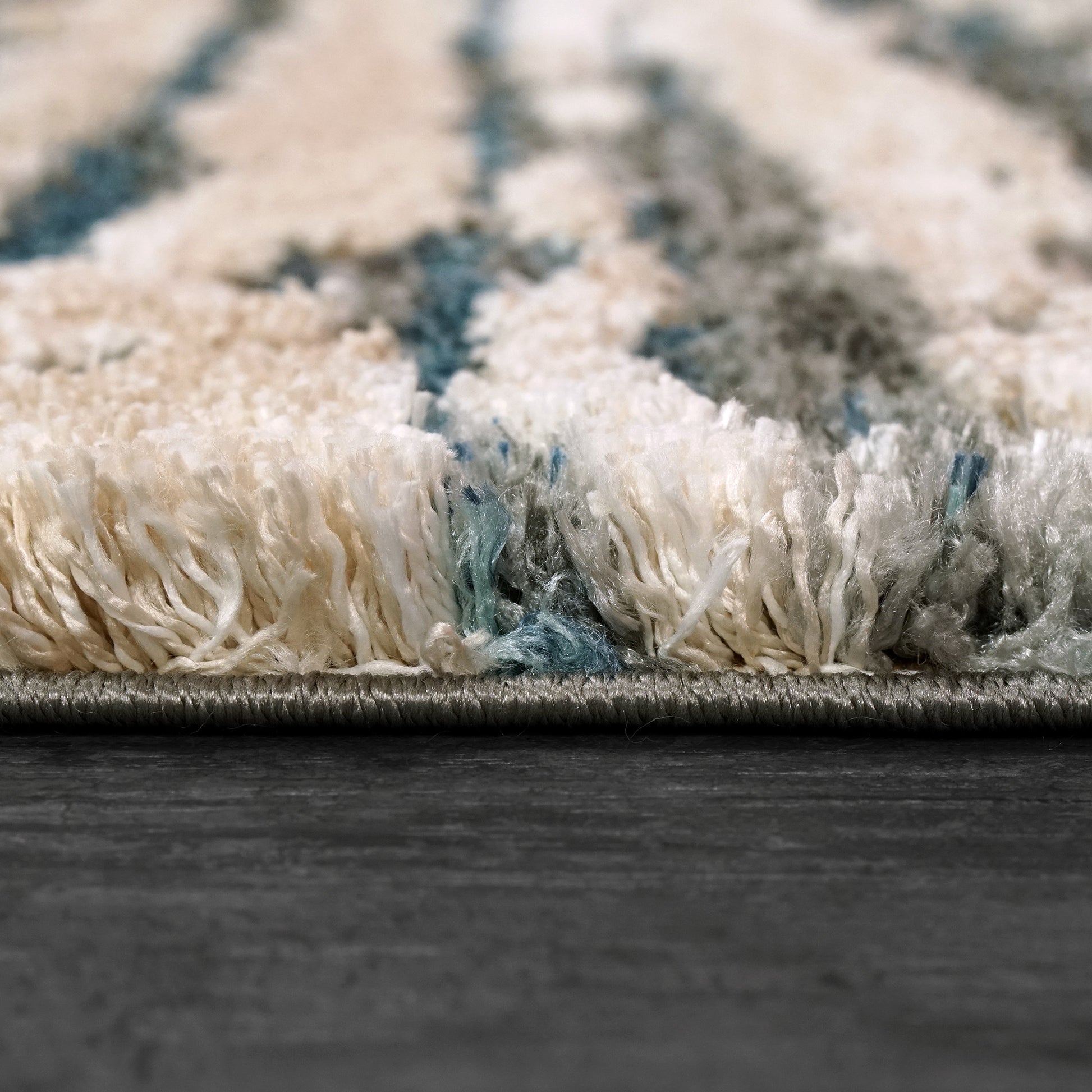 Dynamic Rugs Cruz 7005 Blue Ivory Modern Machine - Made Rug - Rugs - Dynamic Rugs - Atlanta Designer Rugs