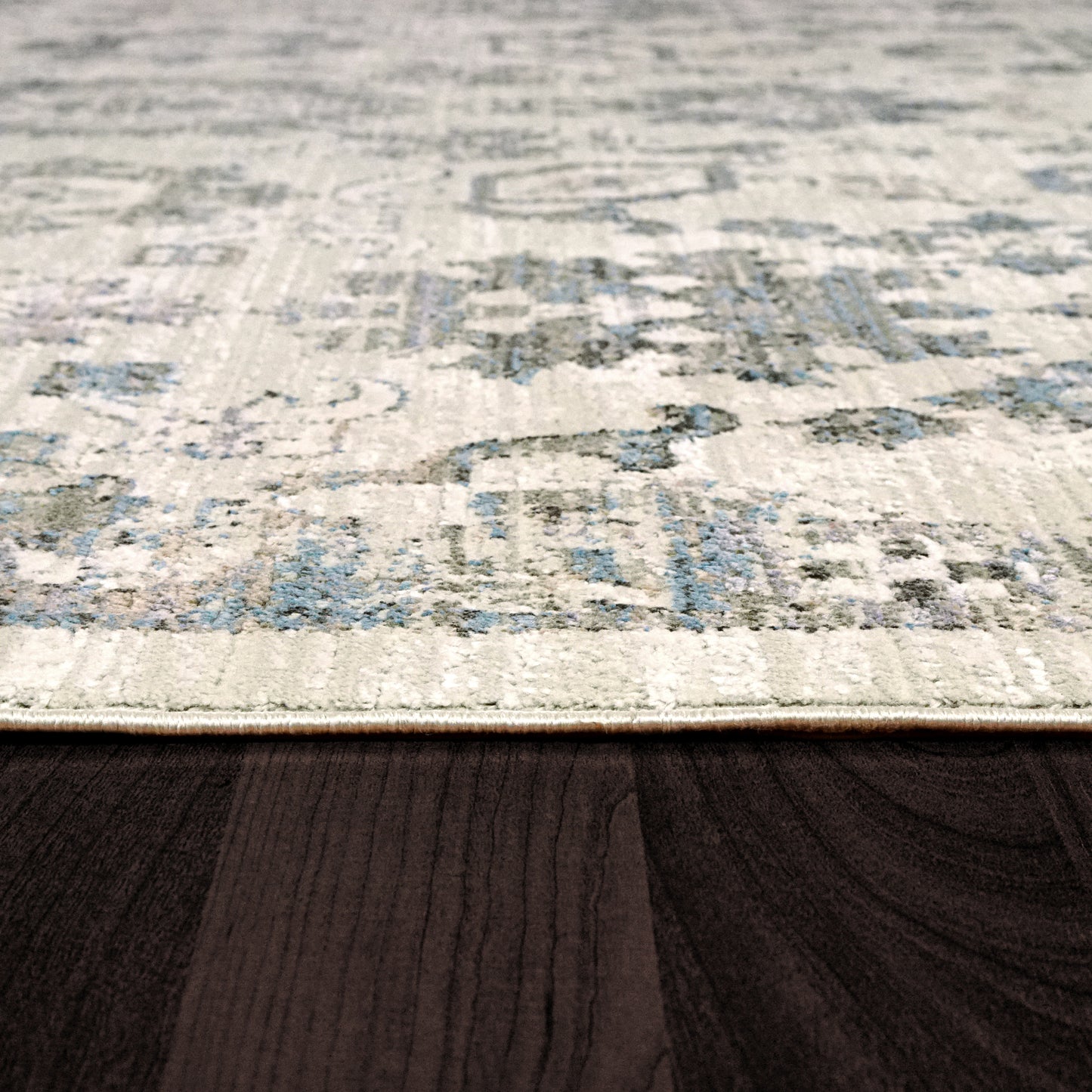 Dynamic Rugs Refine 4634 Cream Grey Blue Contemporary Machine - Made Rug - Rugs - Dynamic Rugs - Atlanta Designer Rugs