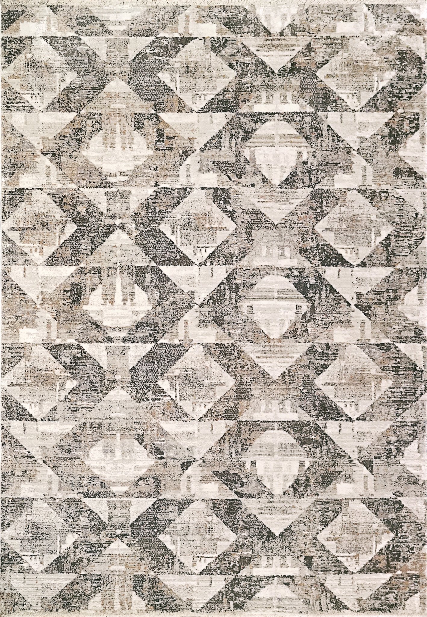 Dynamic Rugs Refine 4631 Beige Cream Slate Contemporary Machine - Made Rug - Rugs - Dynamic Rugs - Atlanta Designer Rugs