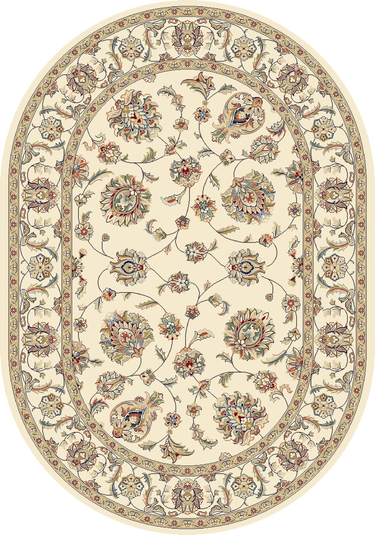 Dynamic Rugs Ancient Garden 57365 Ivory Traditional Machine - Made Rug - Rugs - Dynamic Rugs - Atlanta Designer Rugs