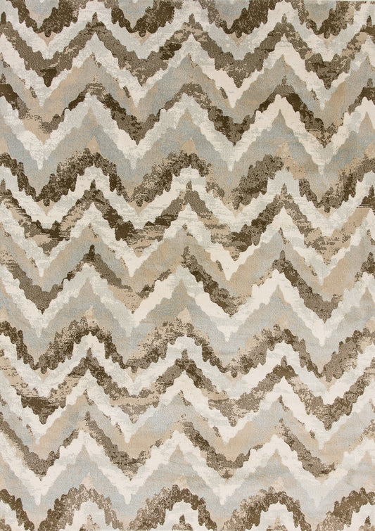 Dynamic Rugs Melody 985018 Ivory Contemporary Machine - Made Rug - Rugs - Dynamic Rugs - Atlanta Designer Rugs