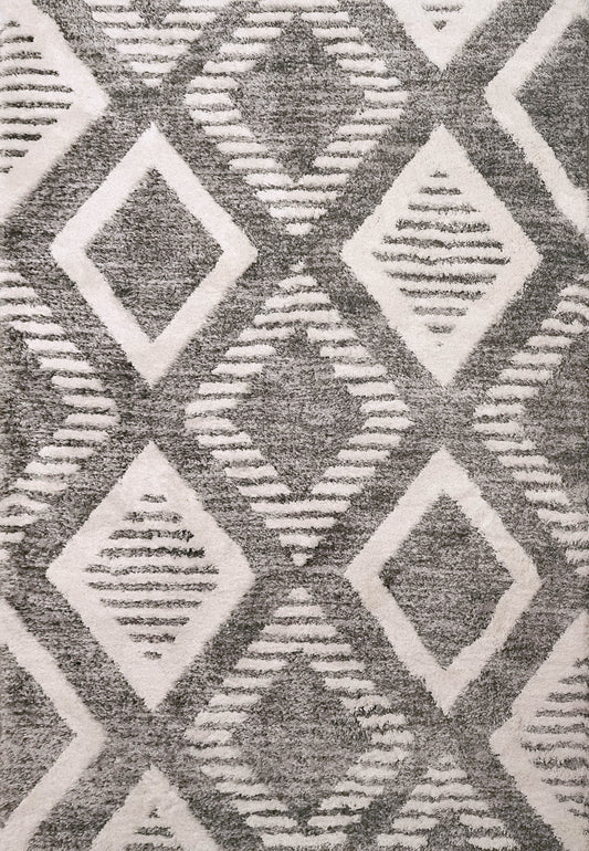 Dynamic Rugs Cruz 7006 Grey Ivory  Modern Machine-Made Rug