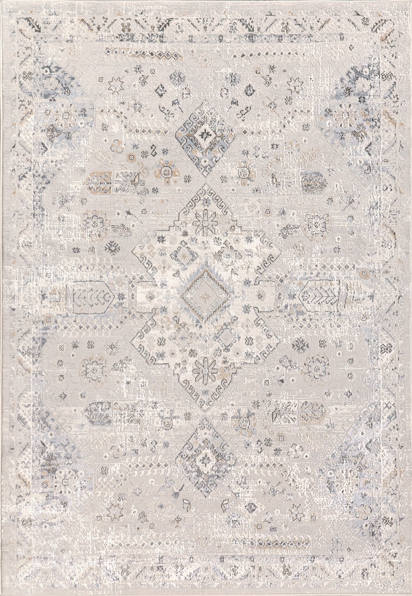 Dynamic Rugs Marina 8056 Grey Blue Transitional Machine - Made Rug - Rugs - Dynamic Rugs - Atlanta Designer Rugs