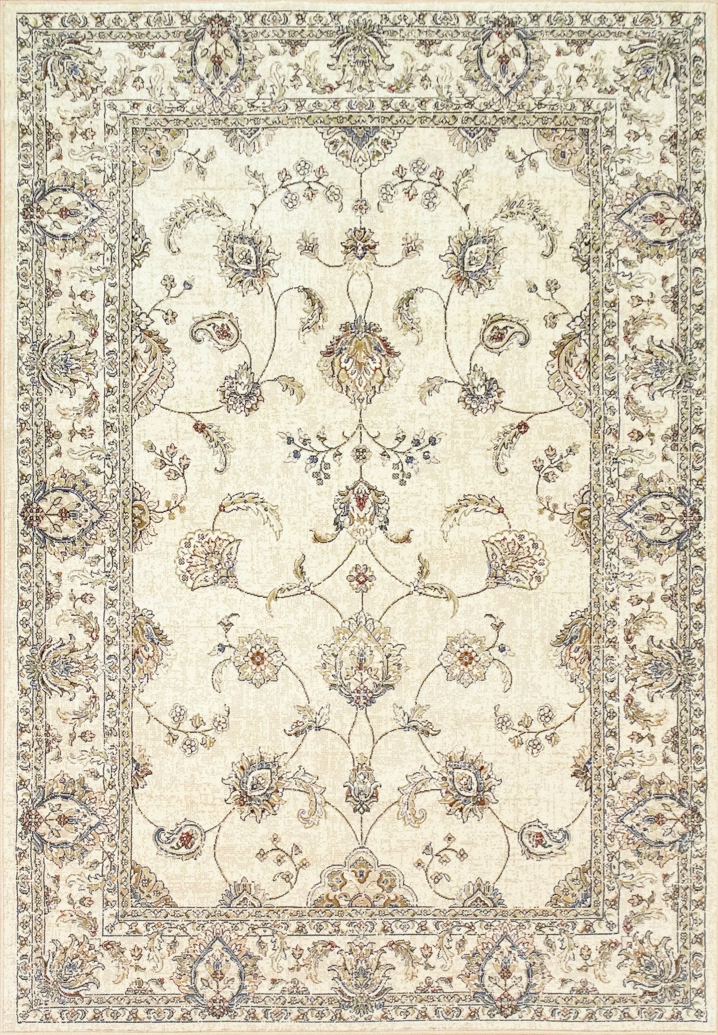 Dynamic Rugs Ancient Garden 57159 Ivory Traditional Machine - Made Rug - Rugs - Dynamic Rugs - Atlanta Designer Rugs