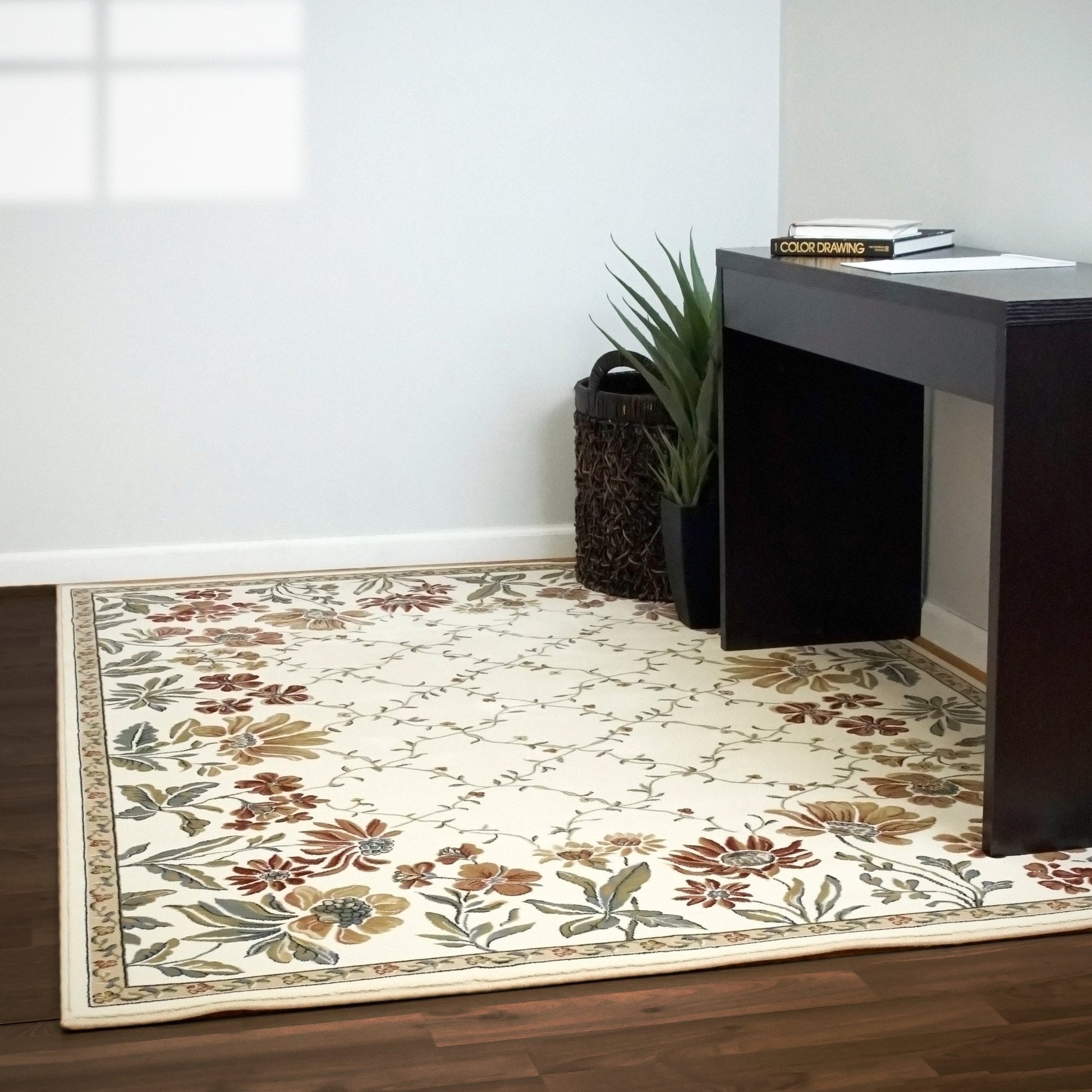 Dynamic Rugs Ancient Garden 57084 Ivory Transitional Machine - Made Rug - Rugs - Dynamic Rugs - Atlanta Designer Rugs