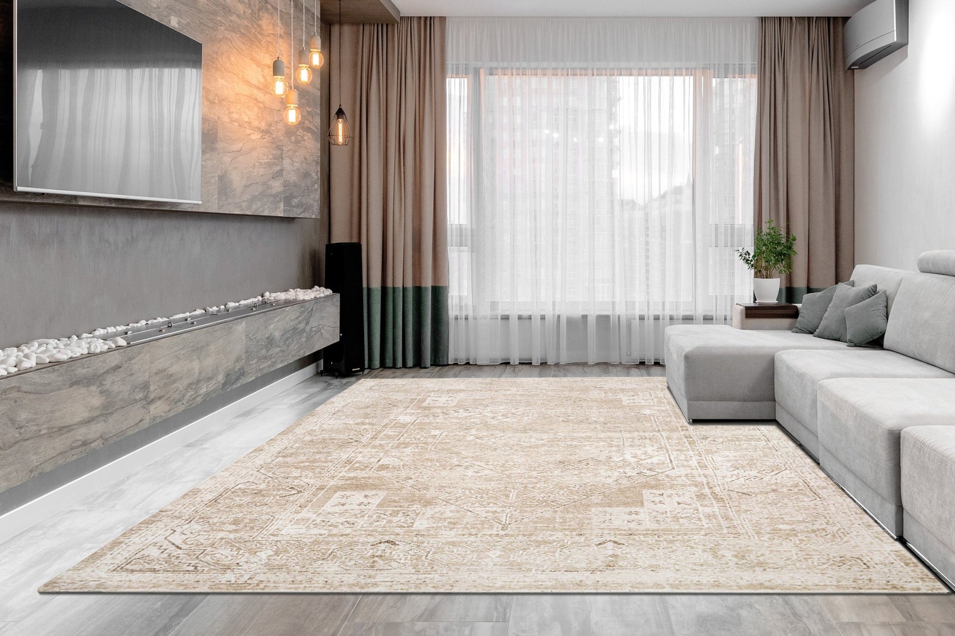 Dynamic Rugs Sahara 5973 Beige Ivory Transitional Machine - Made Rug - Rugs - Dynamic Rugs - Atlanta Designer Rugs